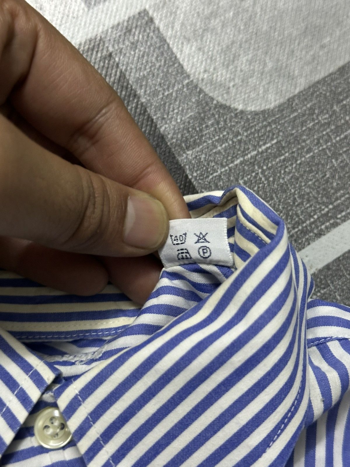 Burberry 1990-Burberry 38-15 Made in France Button-Up Size US M / EU 48-50 / 2 - 8 Thumbnail