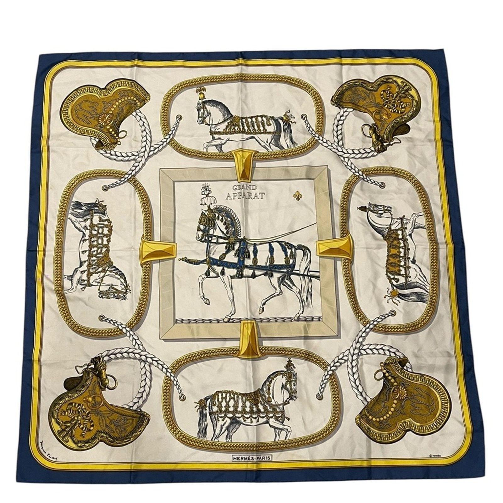 Hermes Hermès Grand Apparat Silk Scarf Size ONE SIZE - 1 Thumbnail