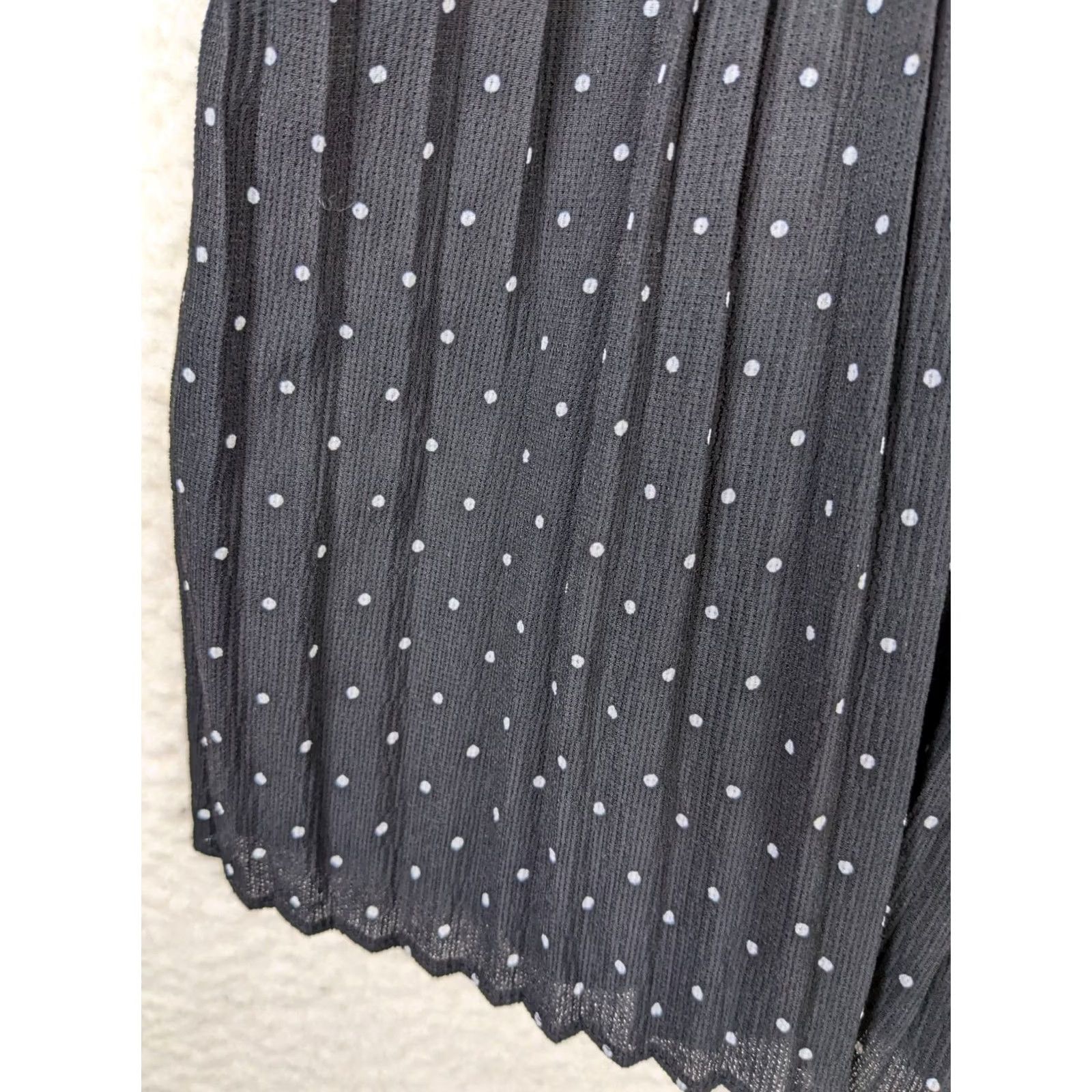 Vintage WILLIAM B tank top Women's size S black white polka dot cropped Size S / US 4 / IT 40 - 4 Thumbnail