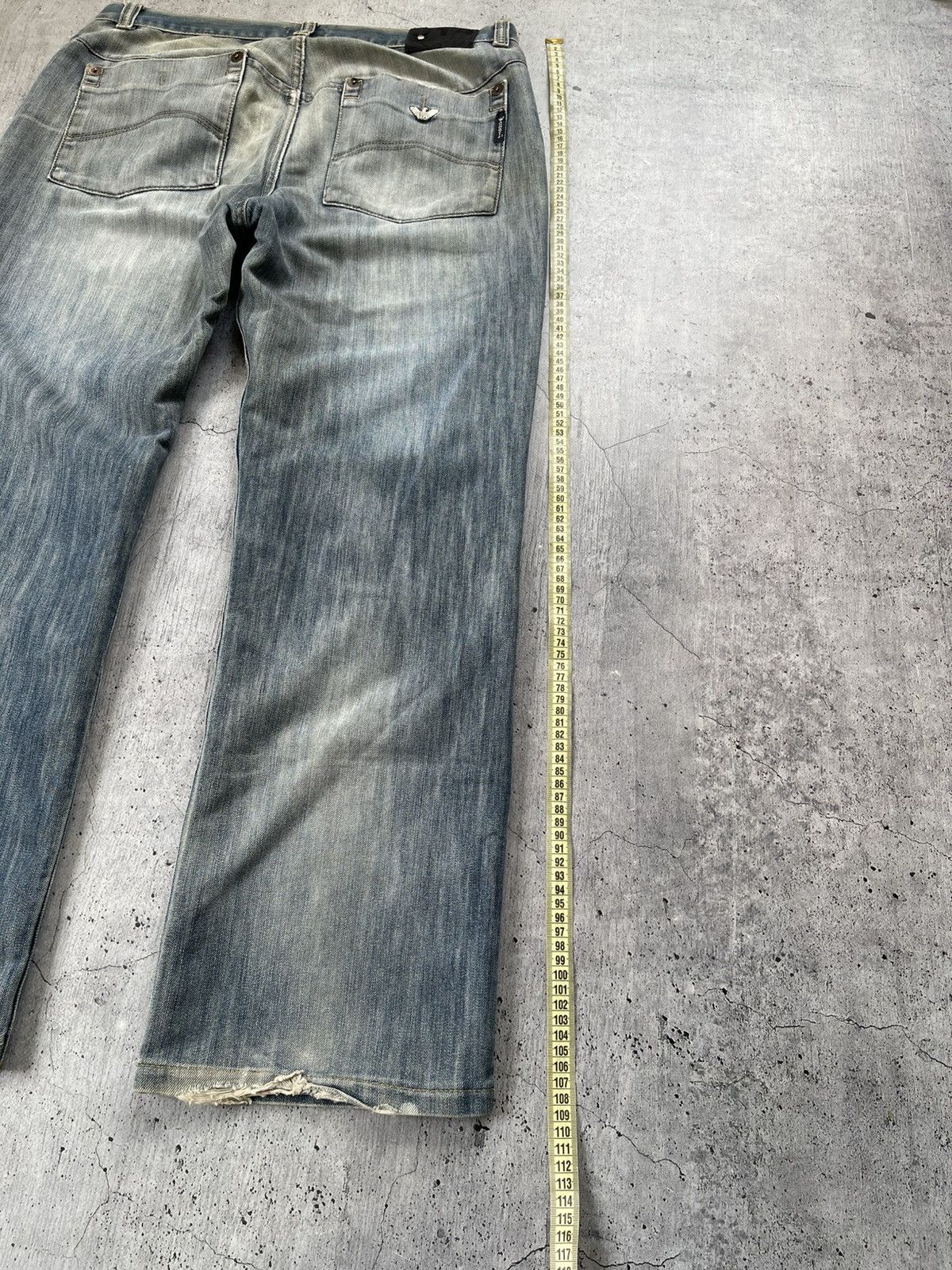 Armani × Vintage 🤯CRAZY DISRESSED🤯Vintage Armani Jeans Baggy JAPANESE Denim Y Size US 36 / EU 52 - 6 Thumbnail