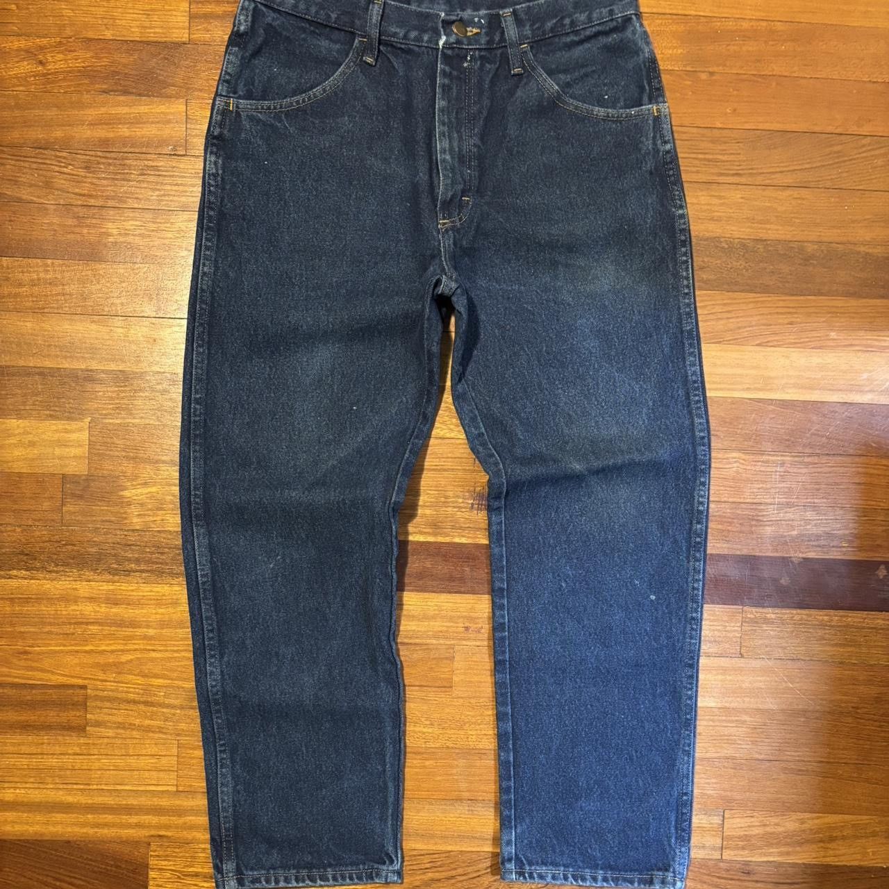 Rustler Early 2000s Dark Wash Rustler Blue Denim Jeans Size US 33 - 2 Thumbnail