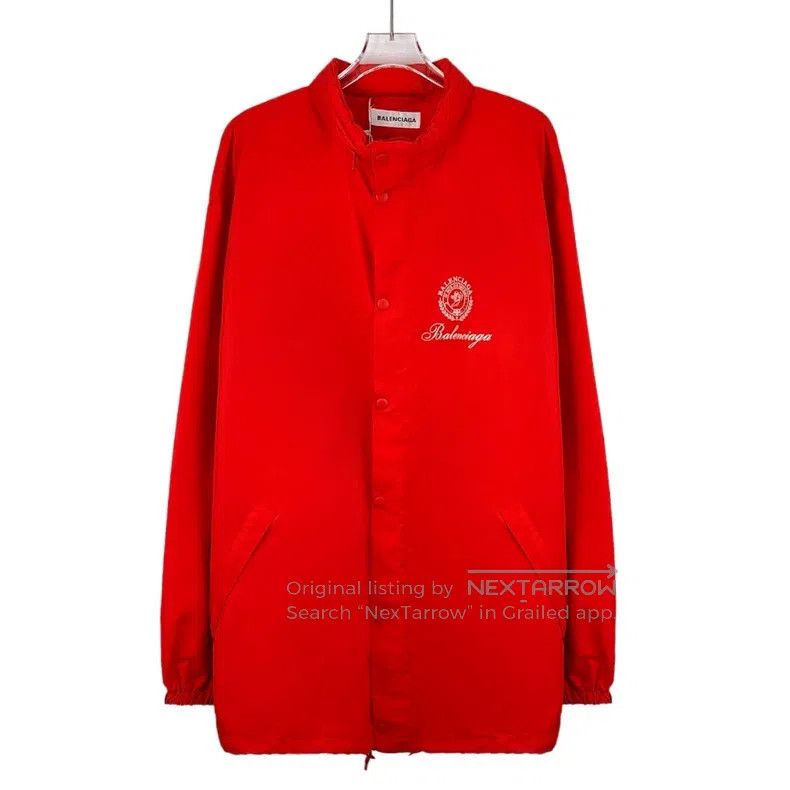 Balenciaga Balenciaga Red Logo Letter Printed Single Breasted Long Sl Size XS / US 0-2 / IT 36-38 - 1 Thumbnail