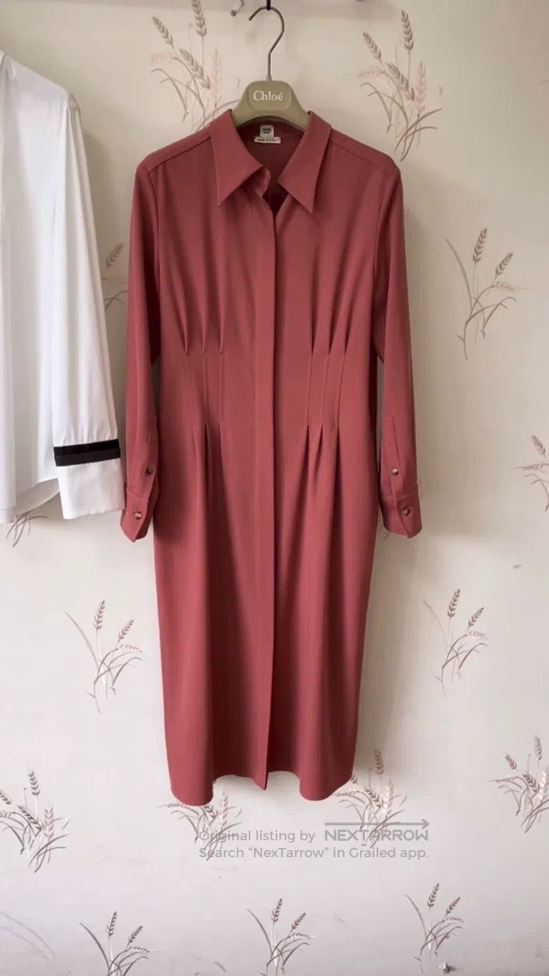 Hermes Hermes Mallow pink wool elegant dress Size XS / US 0-2 / IT 36-38 - 1 Thumbnail