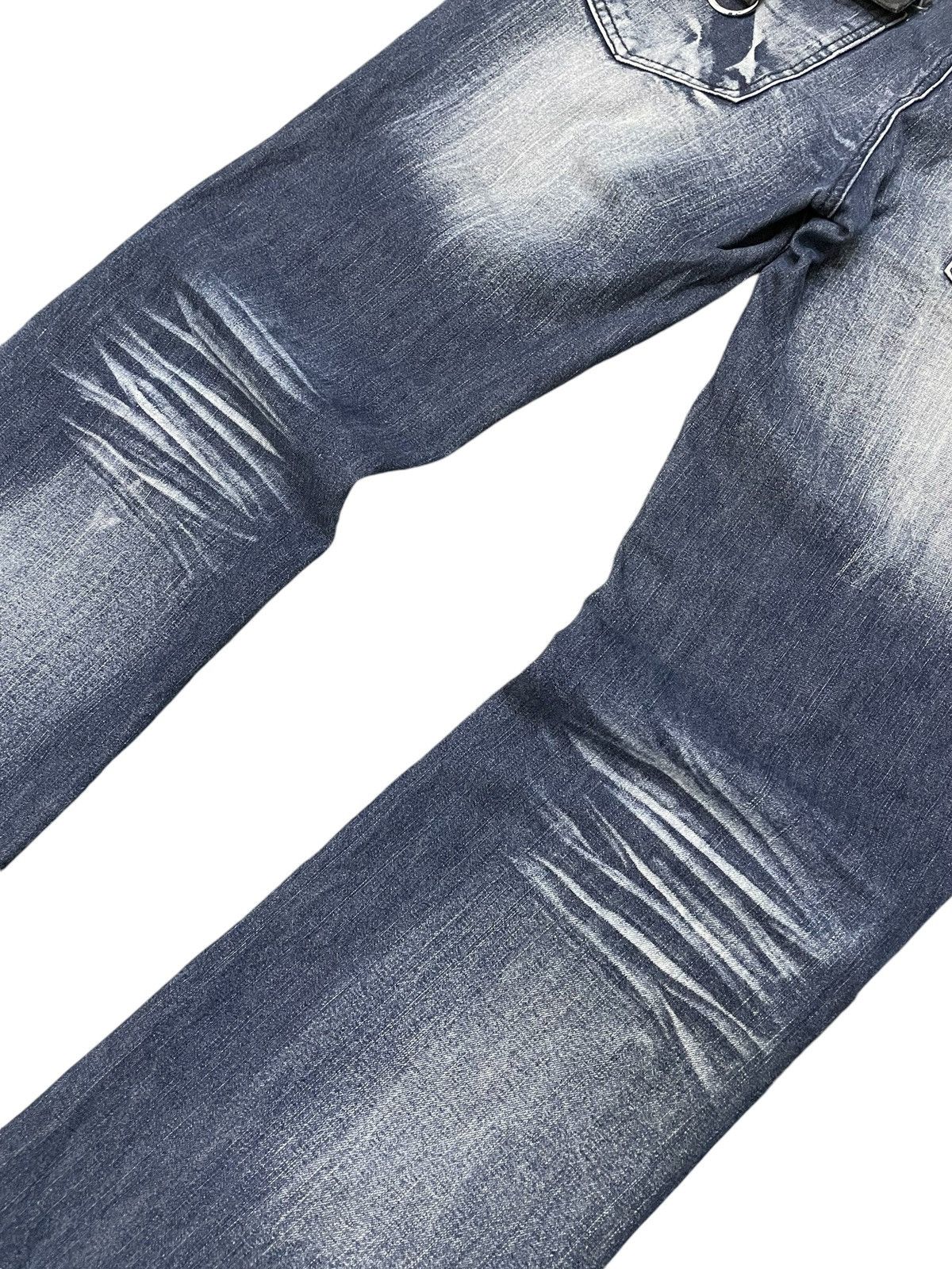 Hysteric Glamour × LOWBOX Lowbox Japan Claw Mark Whiskers Flared Jeans Size US 34 / EU 50 - 13 Thumbnail