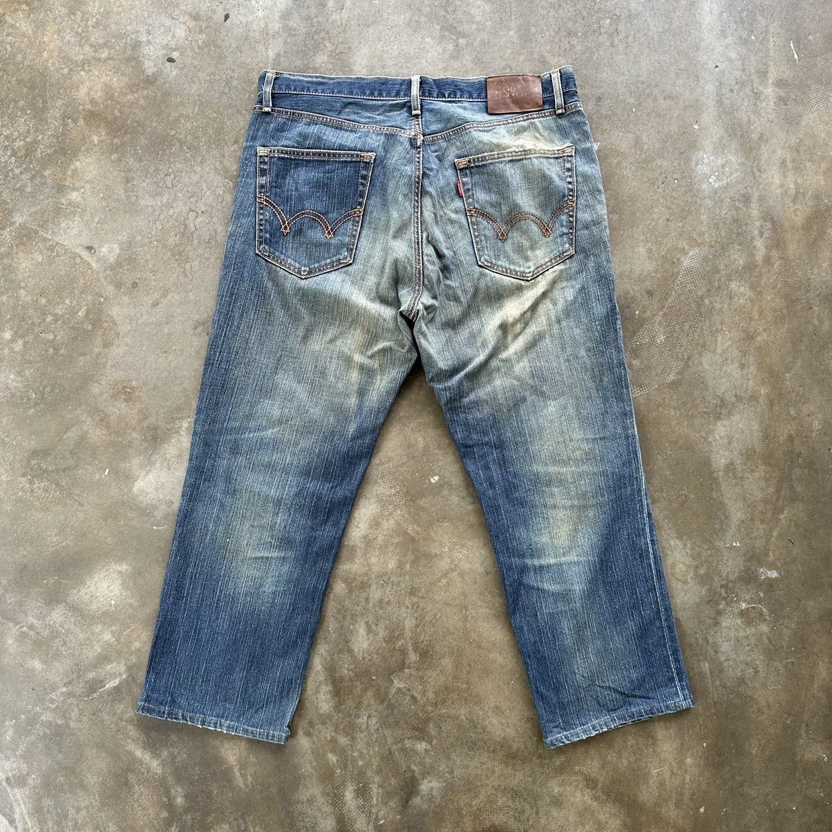 Japanese Brand Vintage Edwin Japanese Faded Rusty Denim Jean Pant W37 Size US 37 - 10 Thumbnail