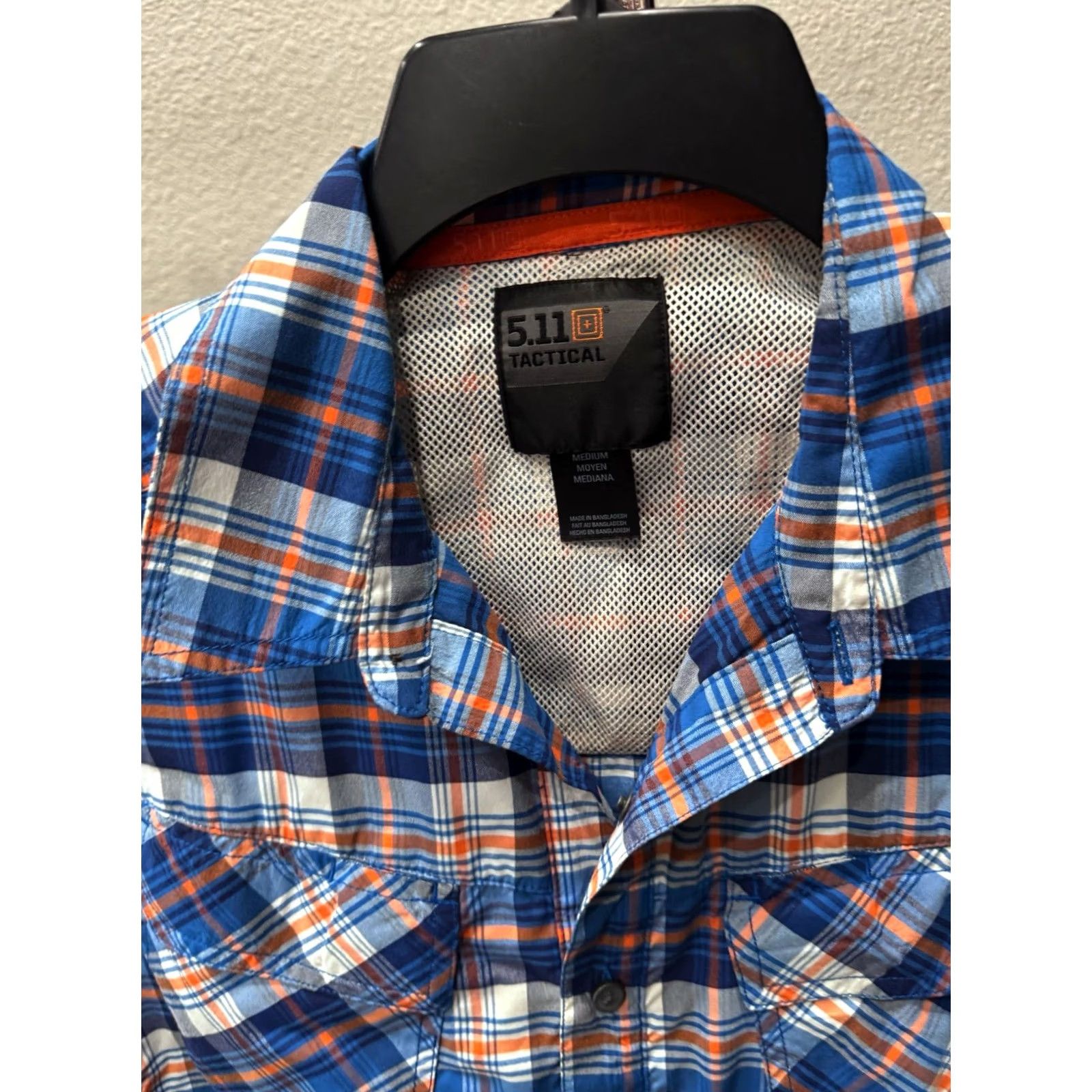 Vintage 511 Tactical Shirt Mens M Poly Plaid SHORT SLEEVE BUTTON Size US M / EU 48-50 / 2 - 5 Thumbnail