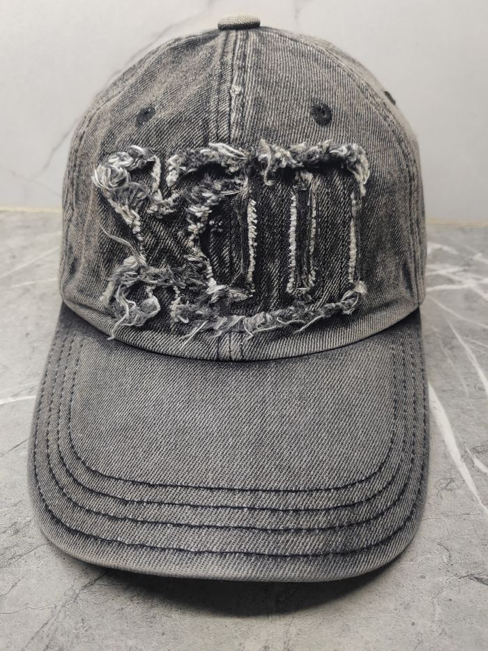 Japanese Brand Vintage IDWS Denim Distressed Style Cap Hat Size ONE SIZE - 2 Thumbnail