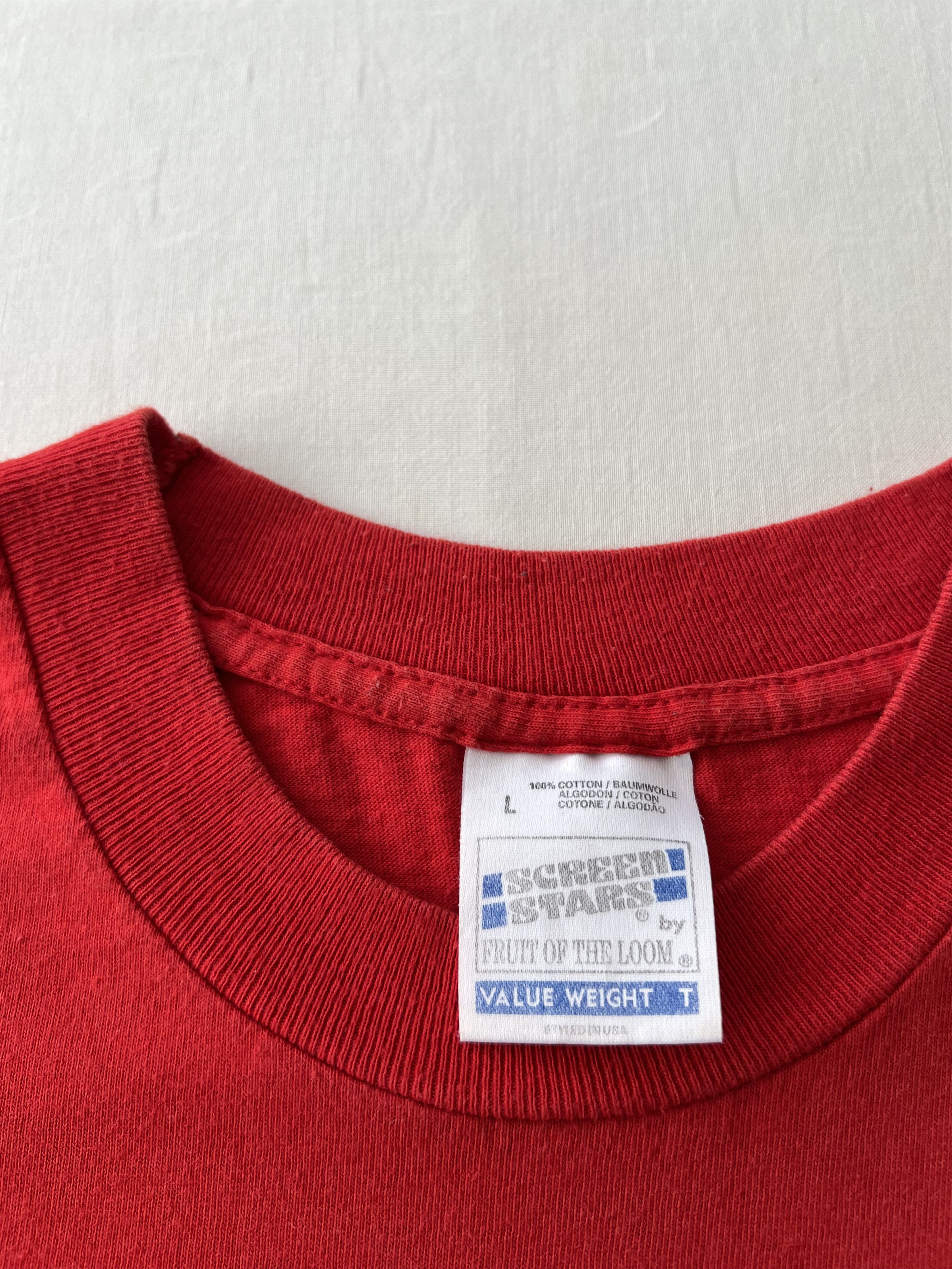 Vintage Vintage 90s Ducati 916 Superbike Moto Racing Red T-shirt Size US L / EU 52-54 / 3 - 11 Thumbnail