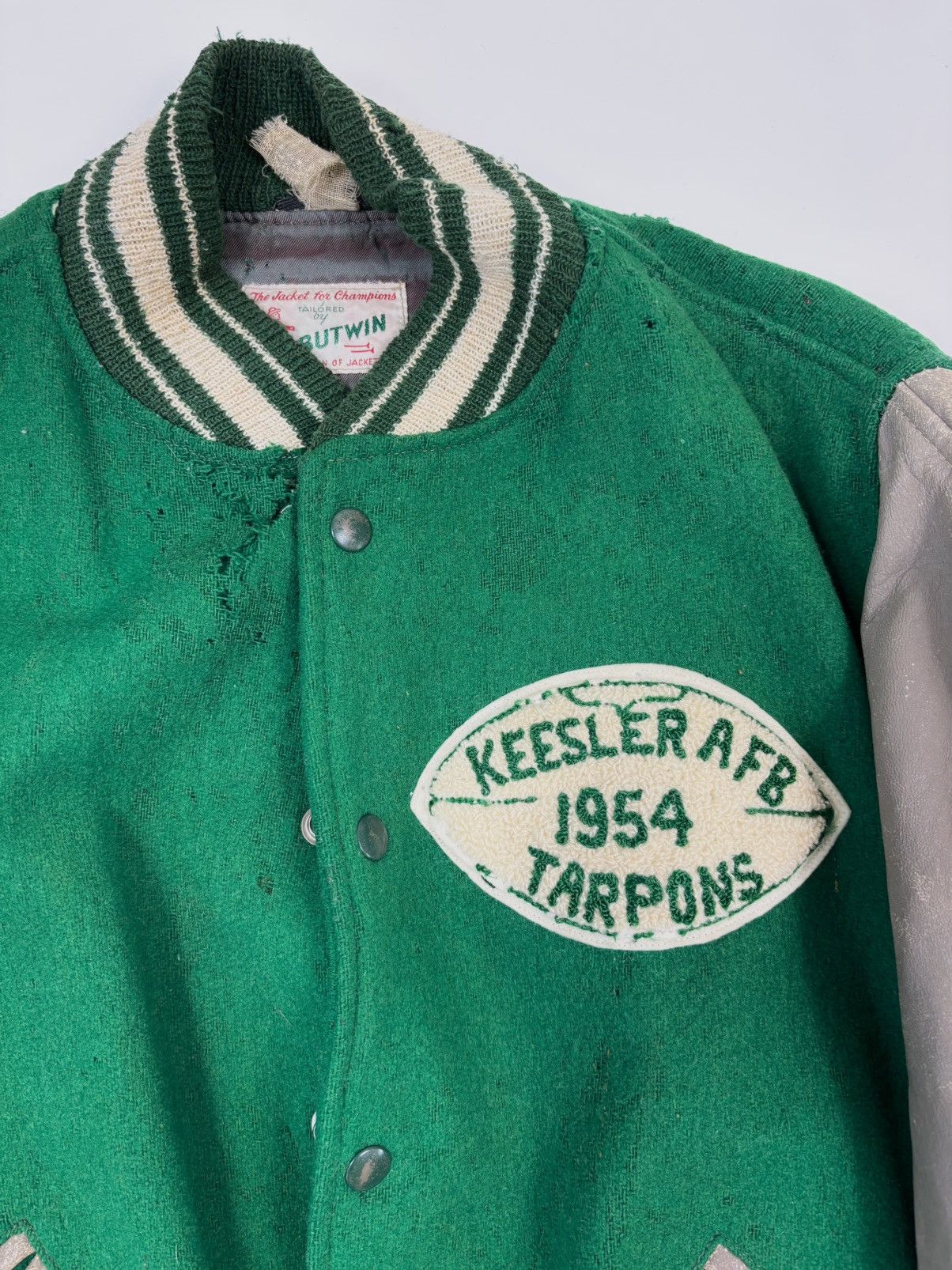 Unsound Rags 1954 Butwin Keesler Varsity Letterman Bomber Jacket Size US L / EU 52-54 / 3 - 2 Thumbnail