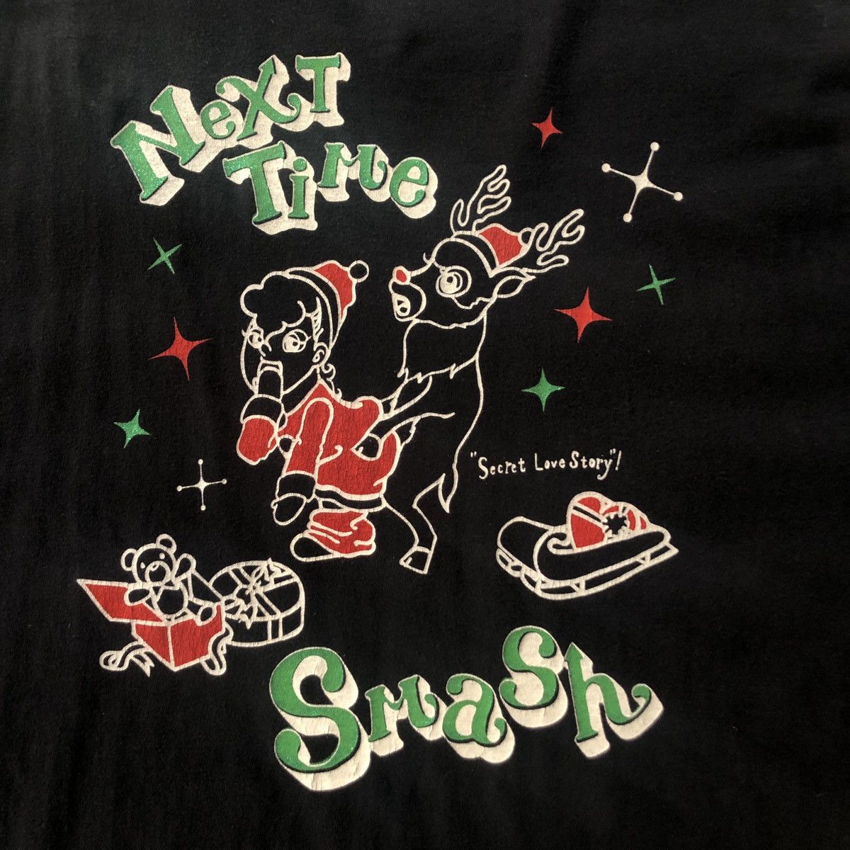 Hanes × Japanese Brand × Vintage Kishidenne Wrerutogood Fuckin Merry Xmas Tee Shirt Size US L / EU 52-54 / 3 - 4 Thumbnail