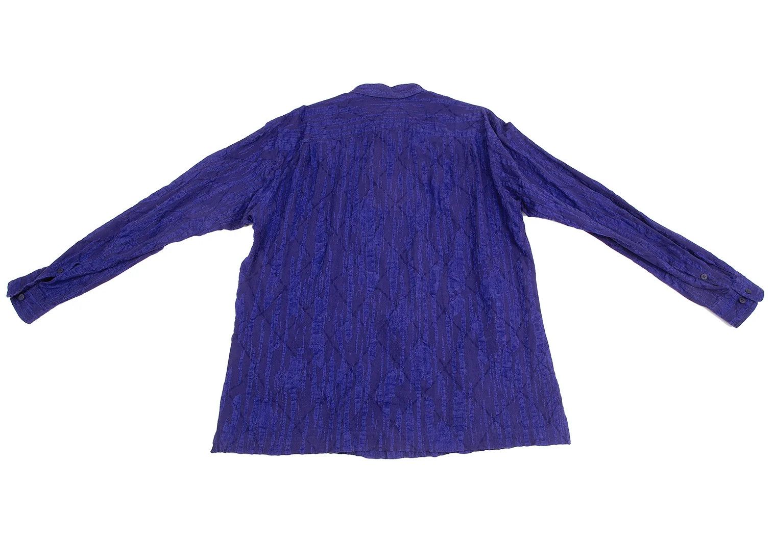Issey Miyake Random Ripple Stripe Shirt in Blue 4 Size US XL / EU 56 / 4 - 10 Thumbnail