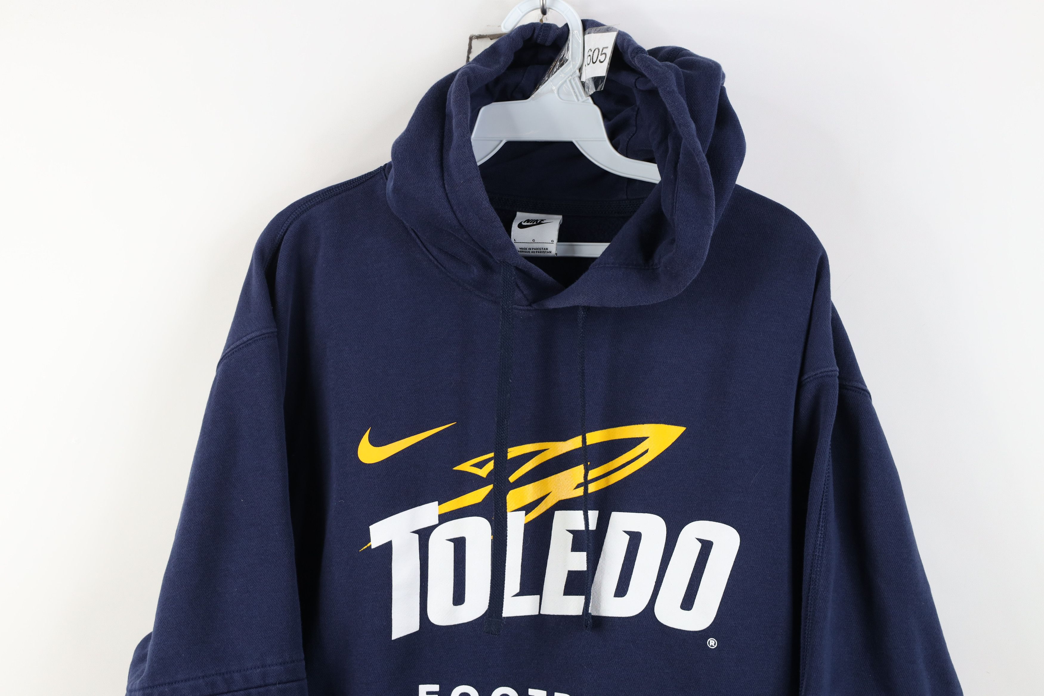 Nike Nike University of Toledo Football Hoodie Sweatshirt Blue Size US L / EU 52-54 / 3 - 2 Thumbnail