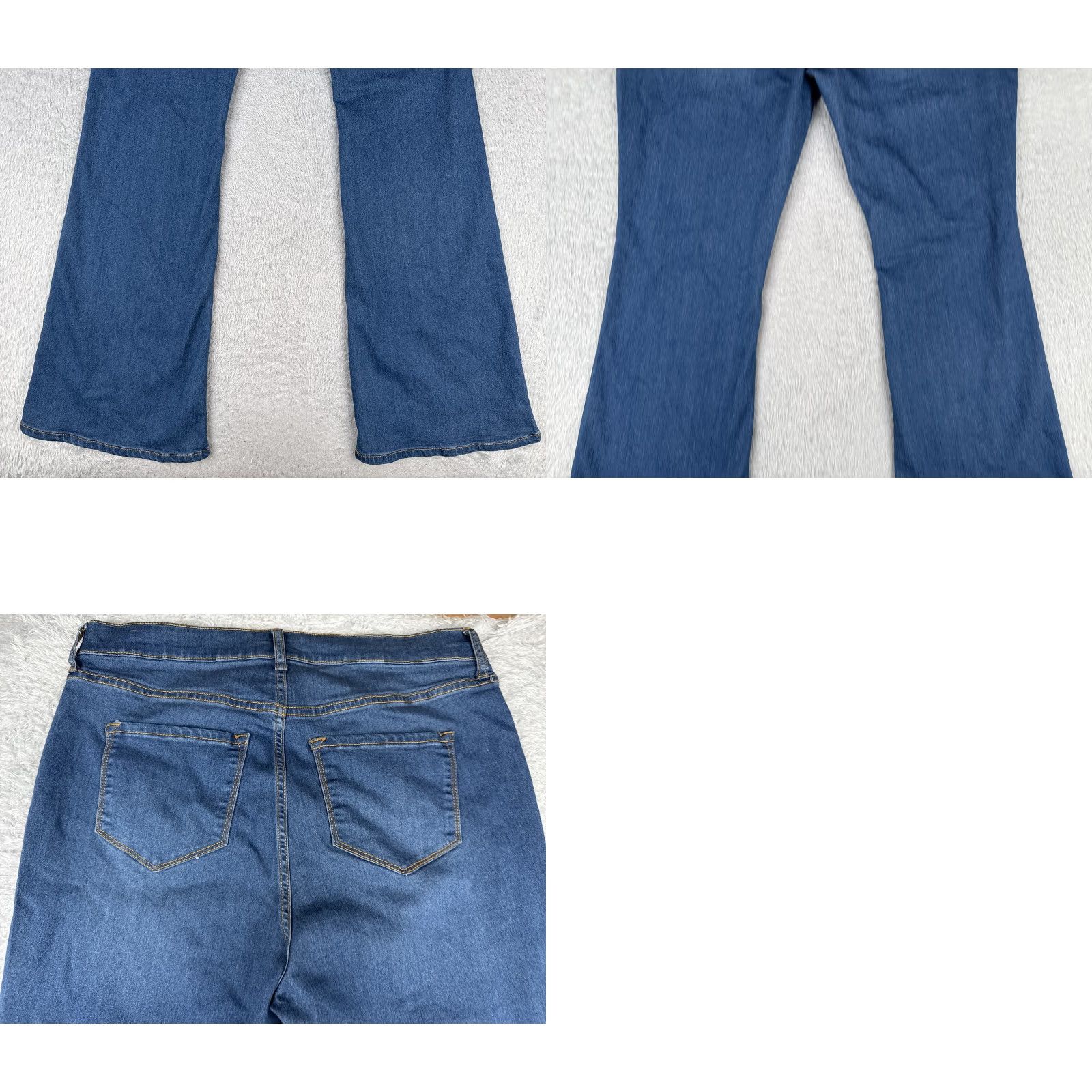 Fashion Nova Fashion Nova Jeans Womens 16 Blue Flare High Rise Bootcut Denim Pants Jeans Size 38" / US 16 / IT 52 - 10 Thumbnail