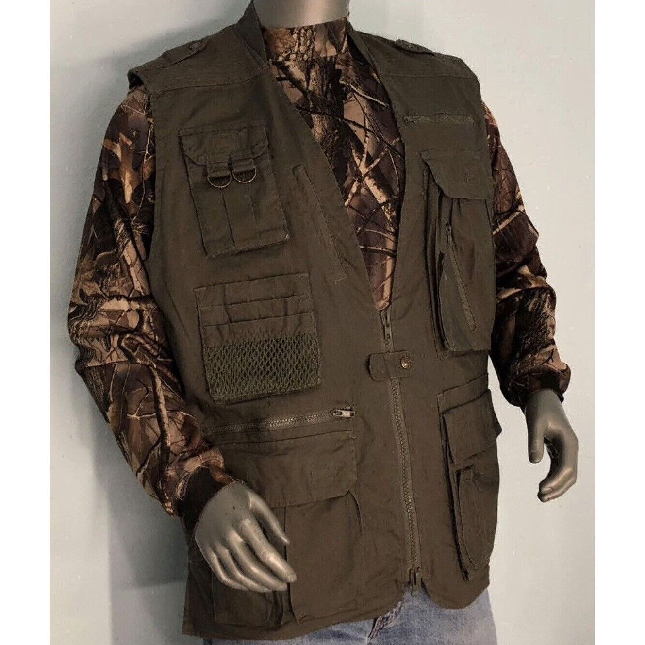 Hunter Fox Outdoor Utility Vest L Fishing Hunting Tactical Pockets Size US L / EU 52-54 / 3 - 3 Thumbnail