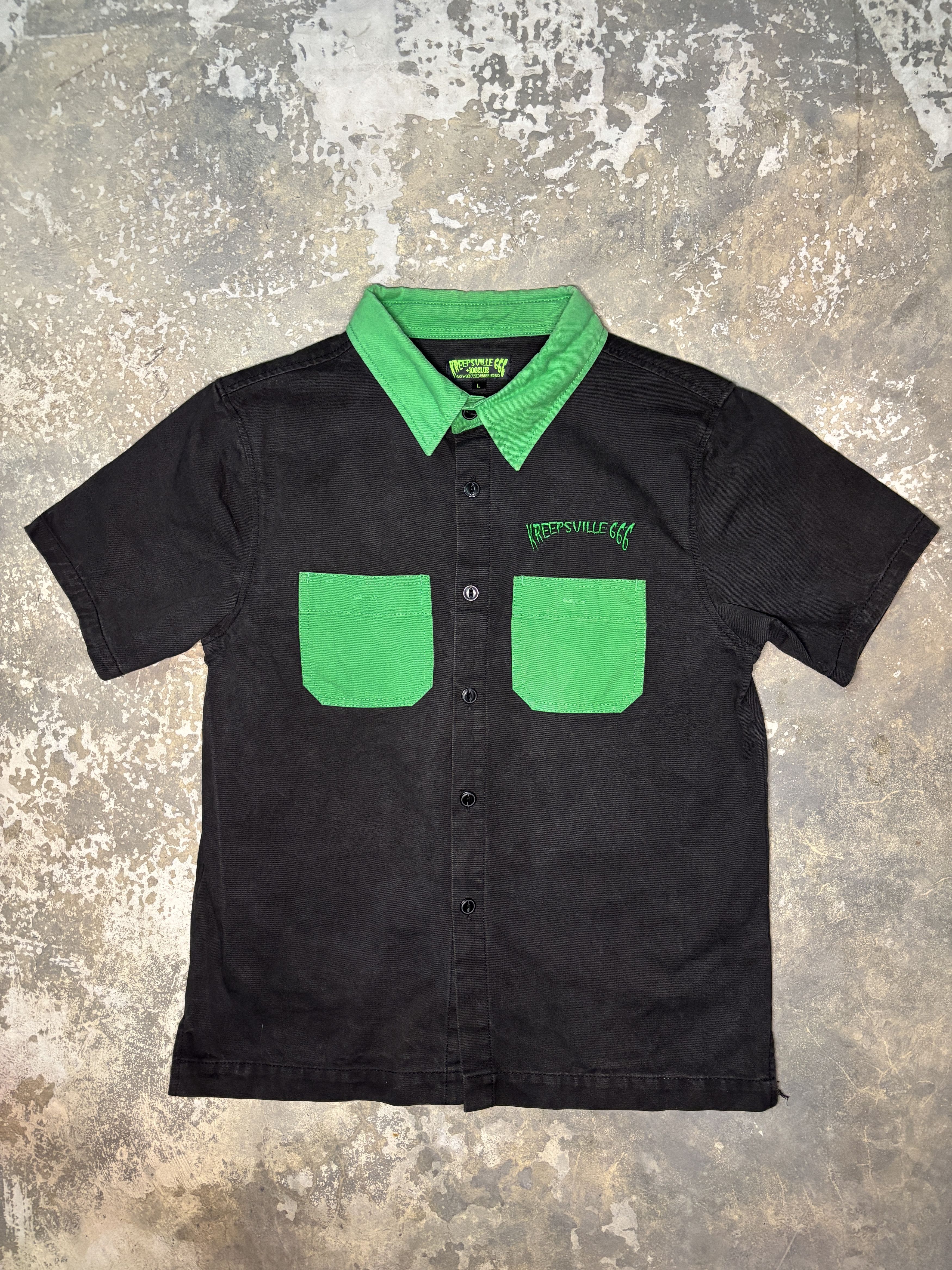 Other Kreepsville Punk Goth Button Up Shirt Size US L / EU 52-54 / 3 - 3 Thumbnail