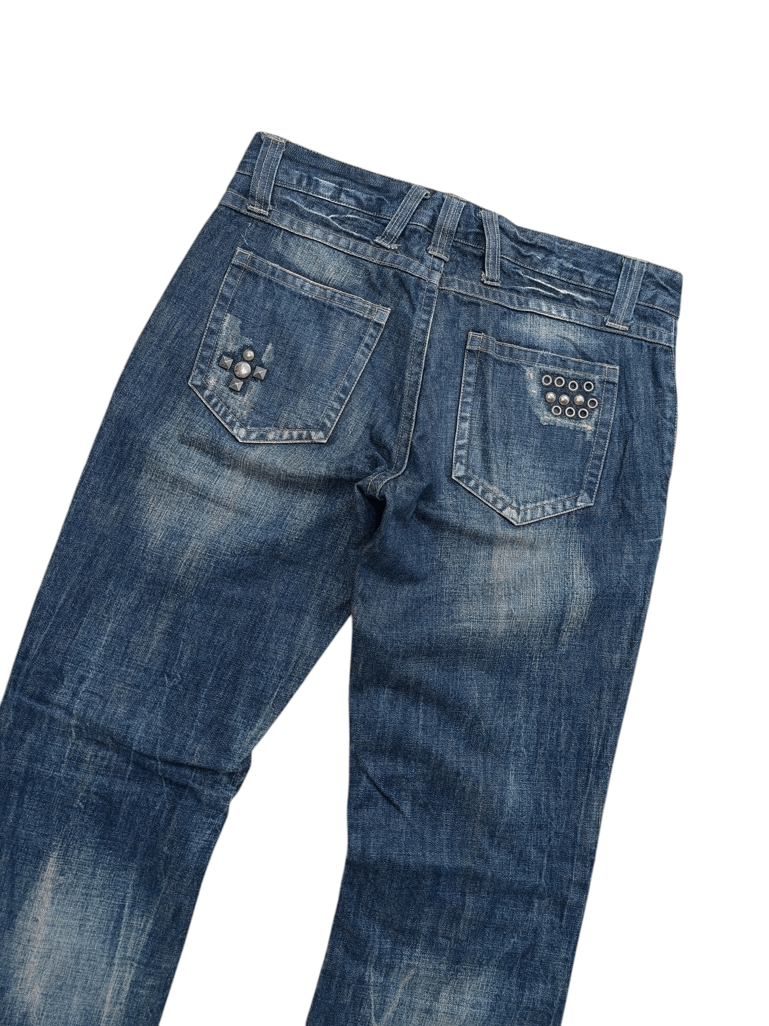 Japanese Brand FLARED💥JAPANESE BRAND LAV CLAW MARK STUD DENIM Size US 32 / EU 48 - 22 Thumbnail