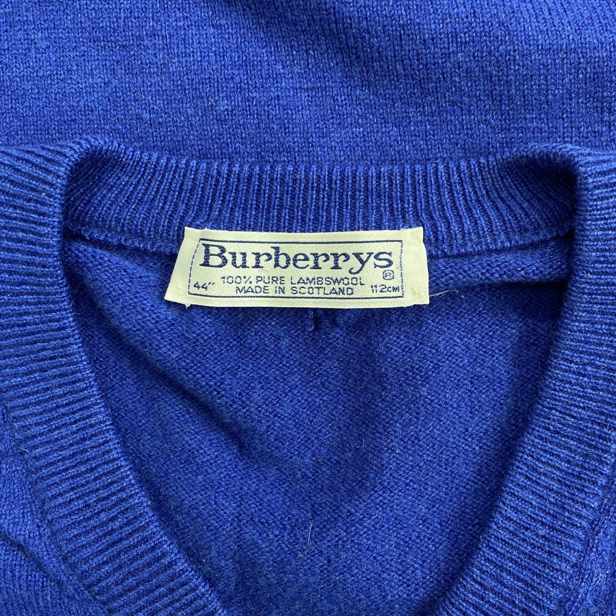 Burberry Vintage Burberrys Embroidery Wool Knit Vest Luxury Oldmoney Size US S / EU 44-46 / 1 - 7 Thumbnail