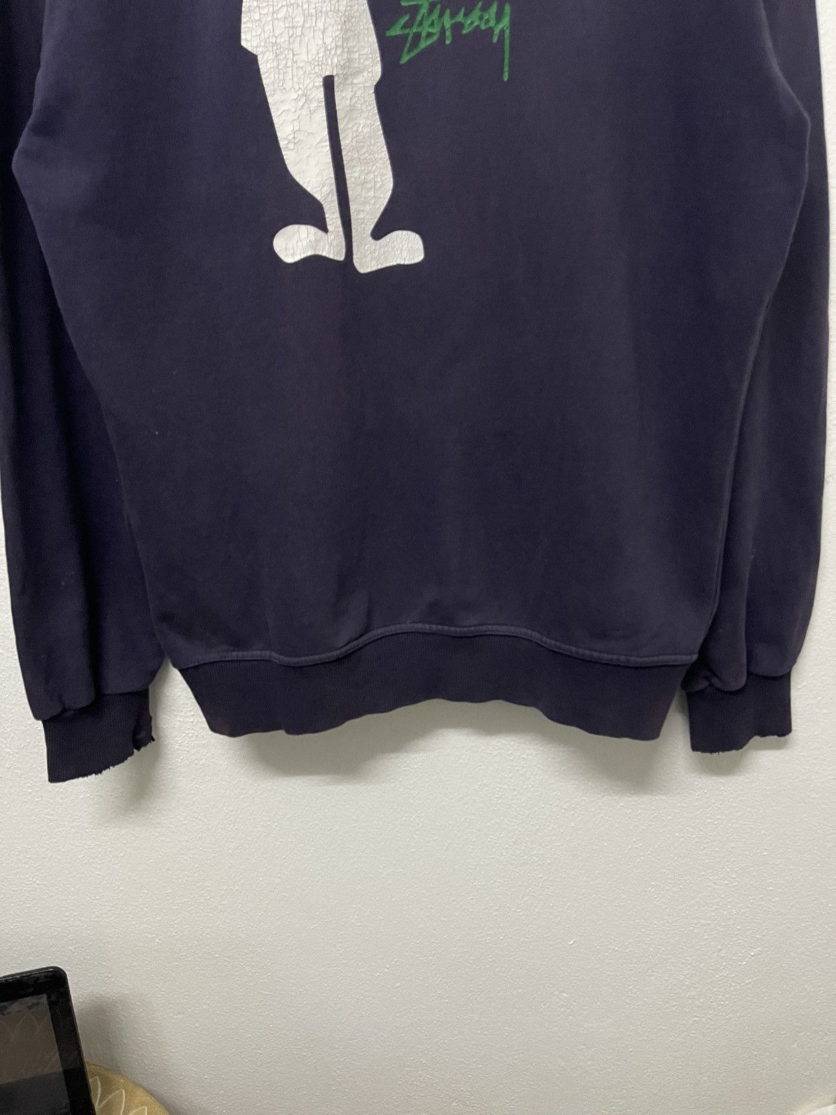 Stussy 90s STUSSY RASTAMAN KNOWLEDGE IS KING SWEATSHIRT DISTRESSED Size US S / EU 44-46 / 1 - 14 Thumbnail