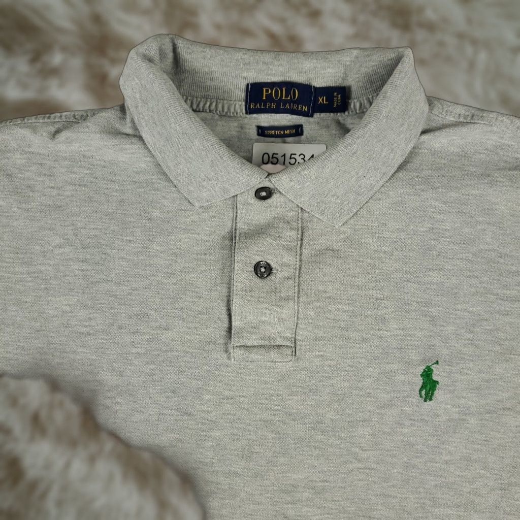 Ralph Lauren RALPH LAUREN Polo Shirt Mens XL Gray Casual Short Sleeve Activewear Size US XL / EU 56 / 4 - 1 Thumbnail