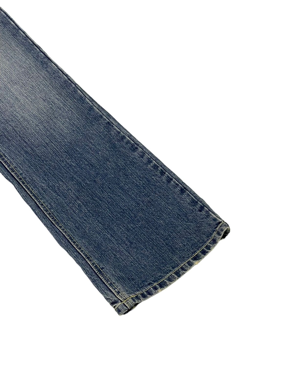 Japanese Brand Flare Jeans Kissmark Faded Distress Boot Cut 8🟦2 Size US 31 - 13 Thumbnail