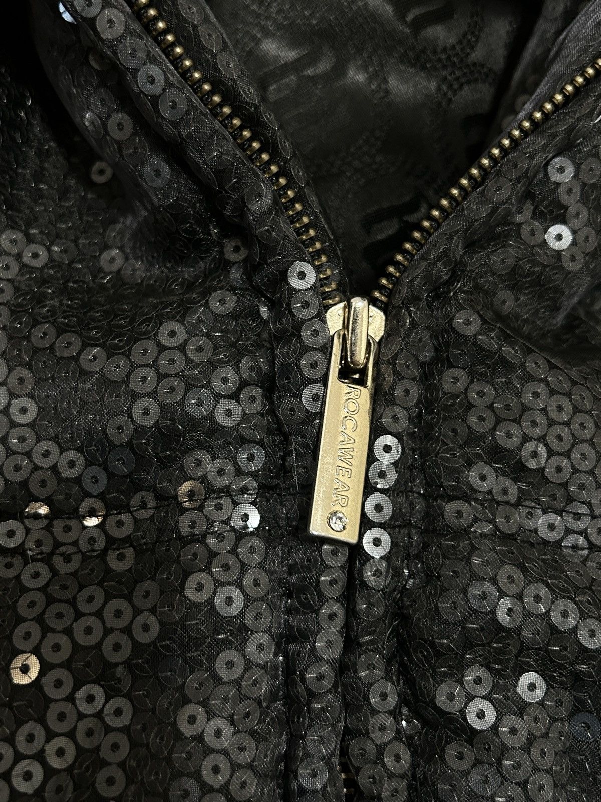 Rocawear Roccawear Sequin Fur Hood Bomber Jacket Size M / US 6-8 / IT 42-44 - 8 Thumbnail
