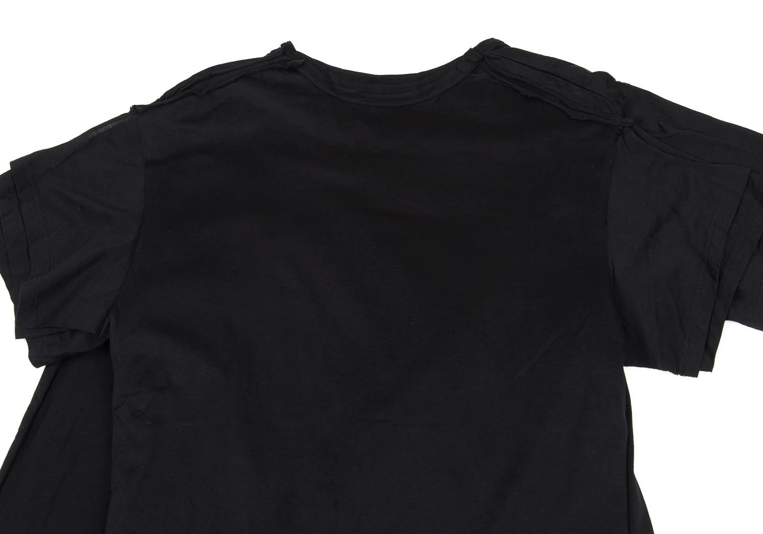 Yohji Yamamoto Yohji Yamamoto Cotton Triple Layered T-Shirt Black 2 Size US M / EU 48-50 / 2 - 13 Thumbnail