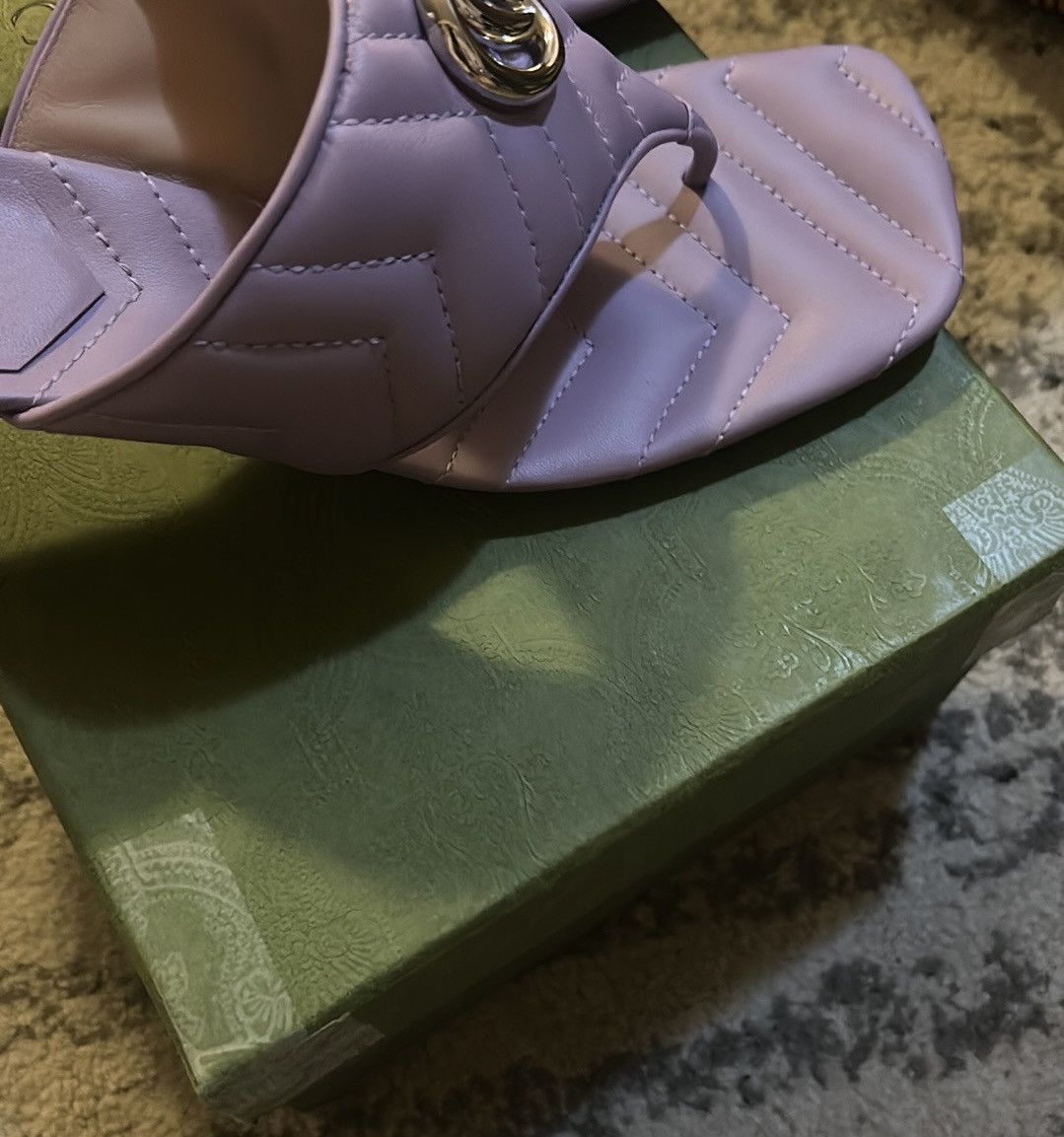Gucci Gucci Double G Thong Sandal Mules Lavender Size US 10 / IT 40 - 6 Thumbnail