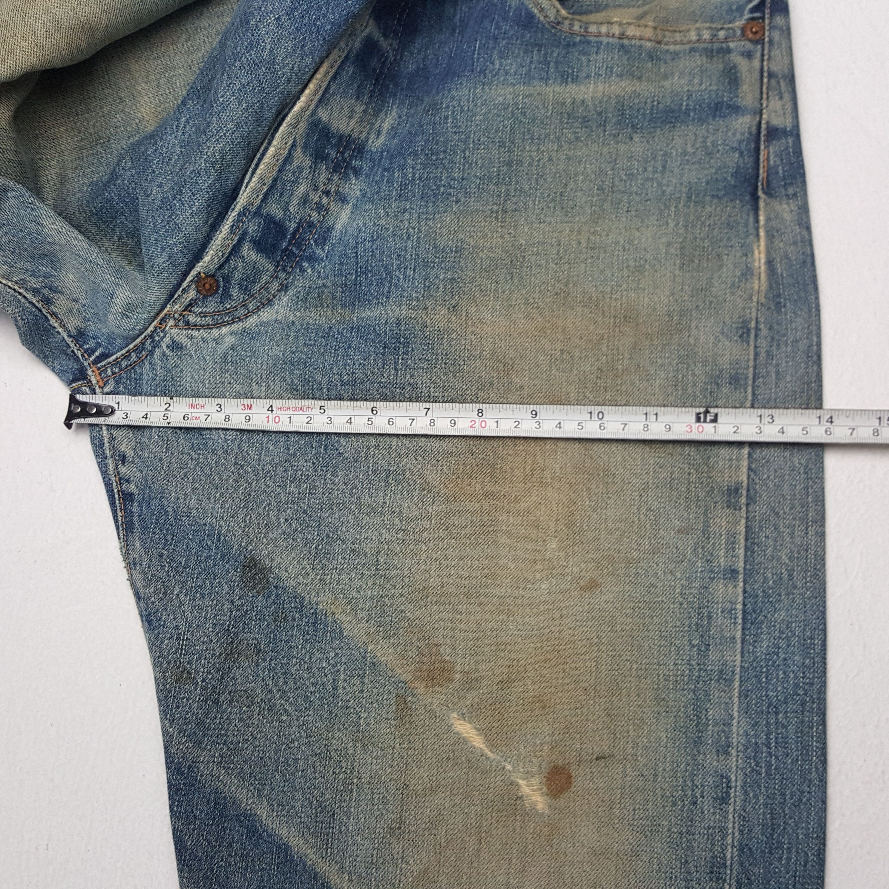 Japanese Brand × Vintage Vintage Evis Japanese Brand Daicocok Custom Art Denim Jeans Size US 31 - 12 Thumbnail