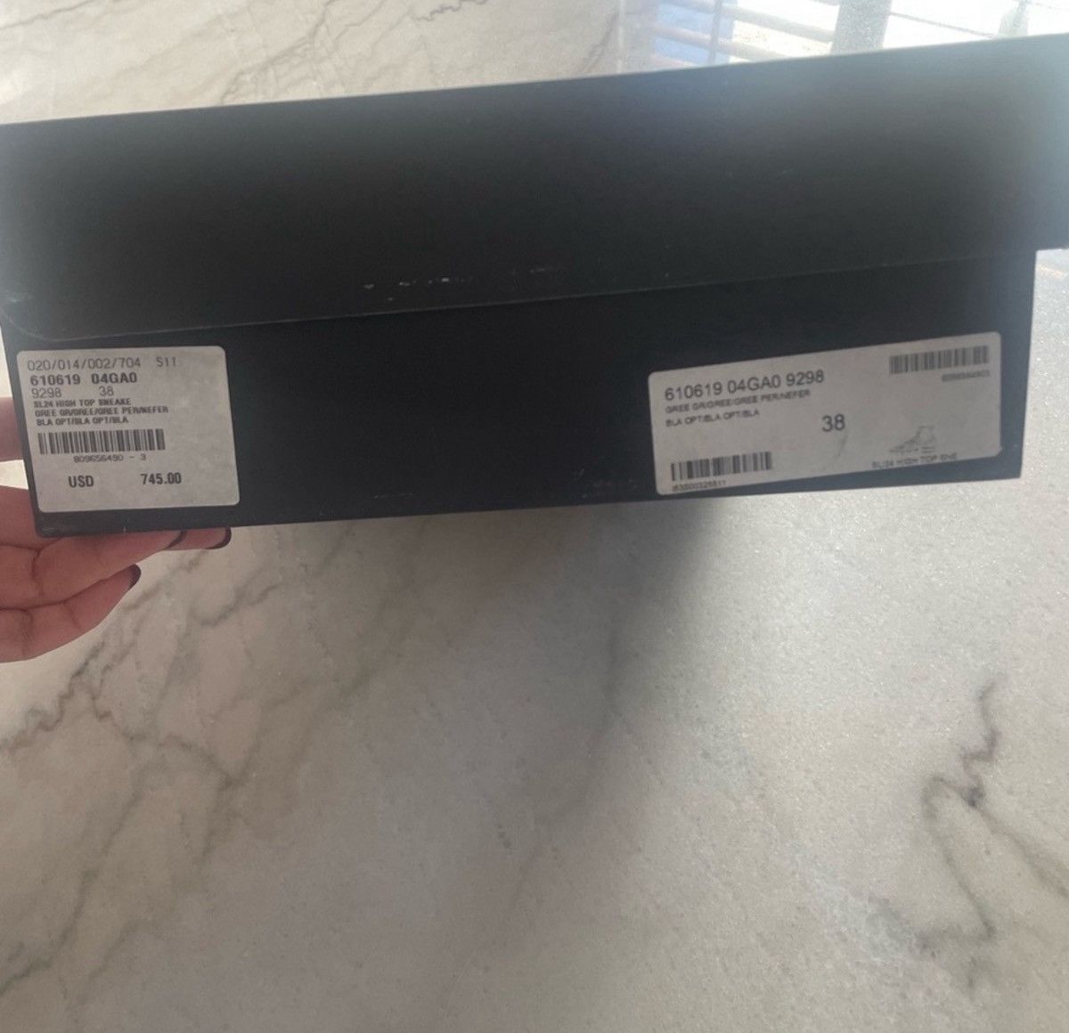 Saint Laurent Paris Saint Laurent Cream and Tan High-Top Sneakers Size US 8 / IT 38 - 3 Thumbnail