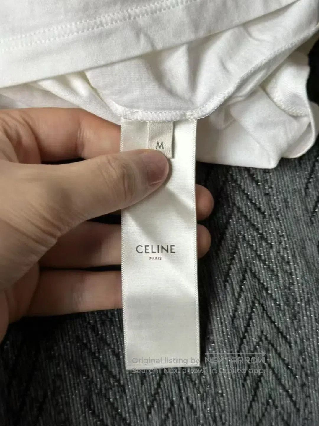 Celine CELINE White Carriage Short Sleeve T-Shirt| Size M / US 6-8 / IT 42-44 - 4 Thumbnail