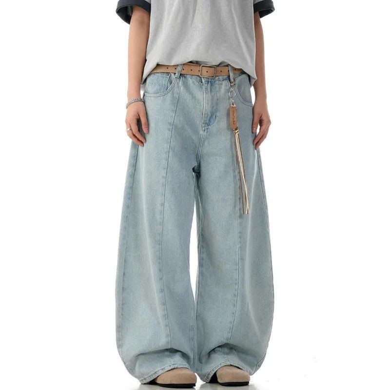 Jean American Wide Leg Loose Jeans Size US 33 - 3 Thumbnail