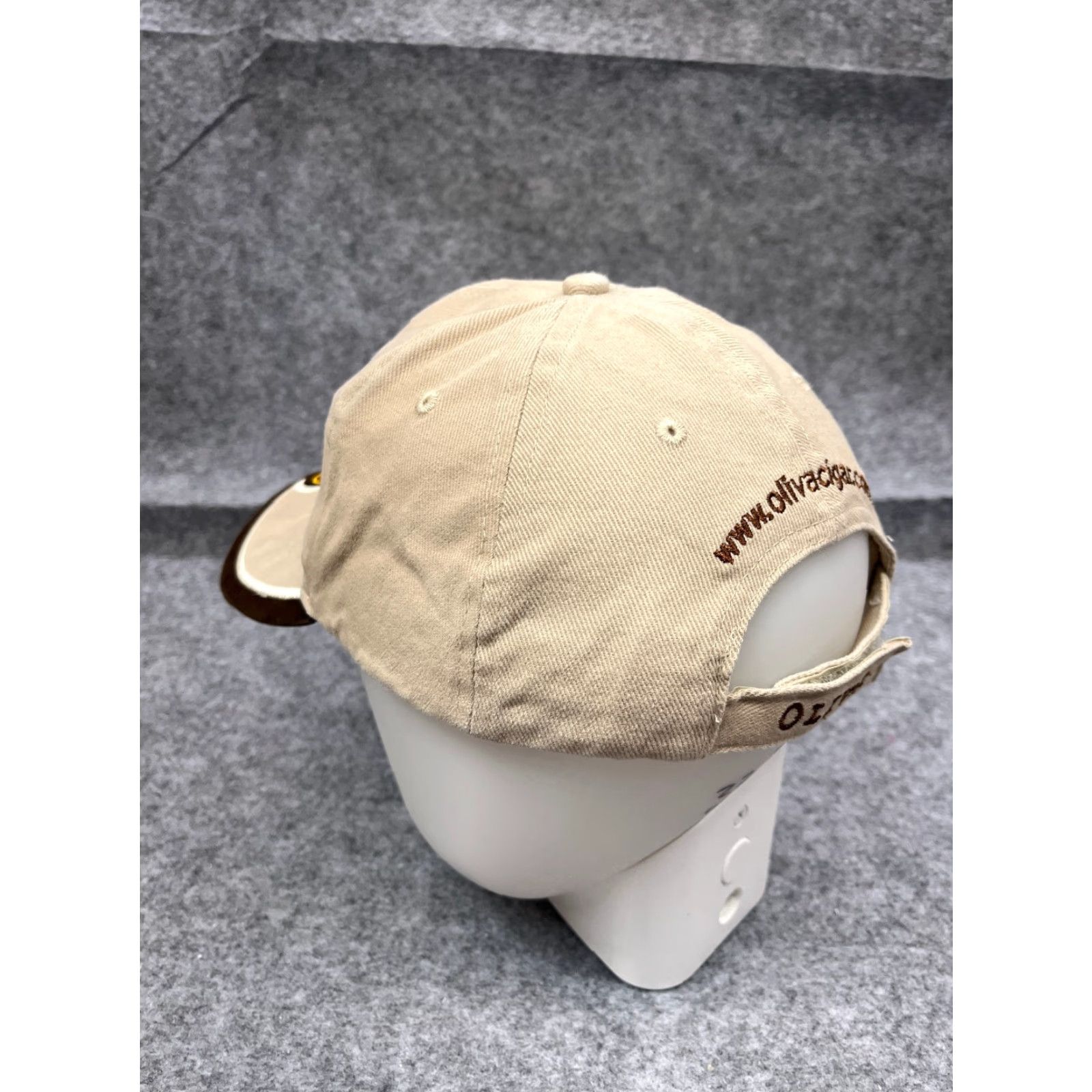 Vintage Oliva Cigars Baseball Cap Hat Strap Back Adult One Size Beige 100% Cotton Embroidered Size ONE SIZE - 5 Thumbnail