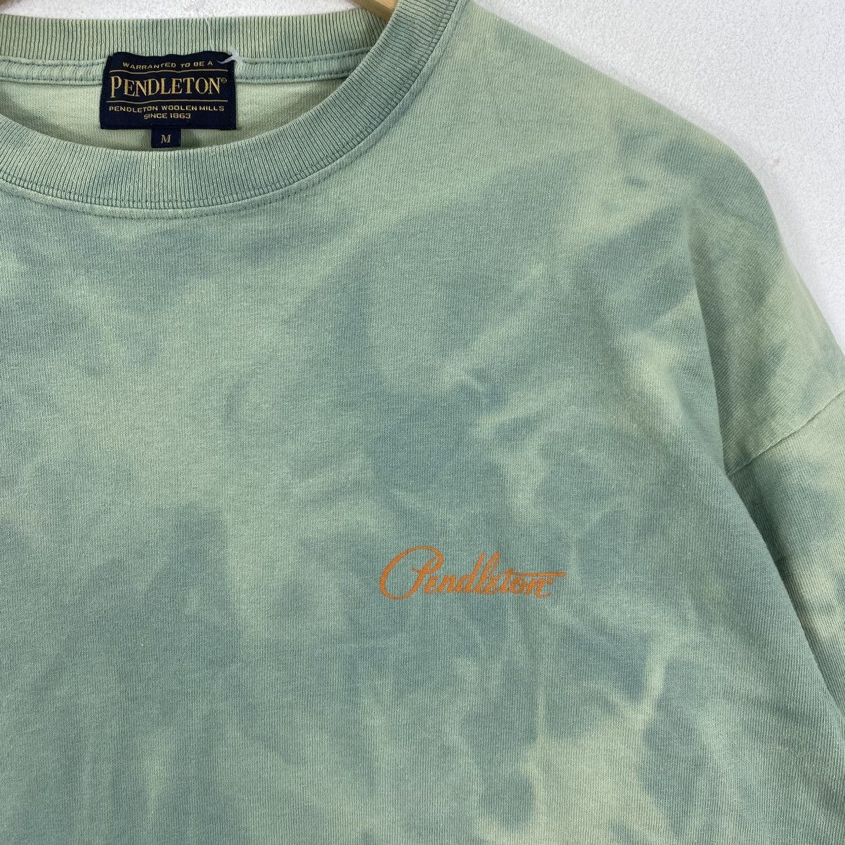 Pendleton Pendleton Japan Harding Back Print Tie Dye L/S Tee Green M Size US M / EU 48-50 / 2 - 4 Thumbnail