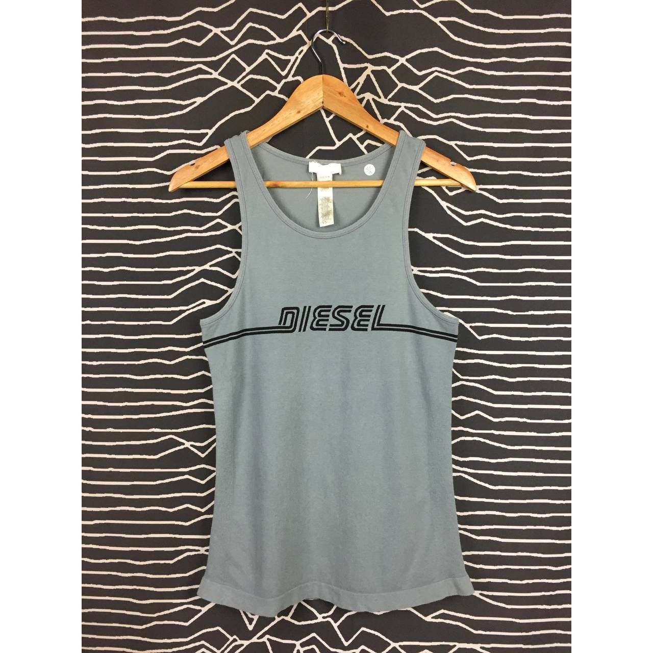 Diesel Vtg Diesel Spell Out Logo Made In Italy Tank top Size US M / EU 48-50 / 2 - 1 Thumbnail