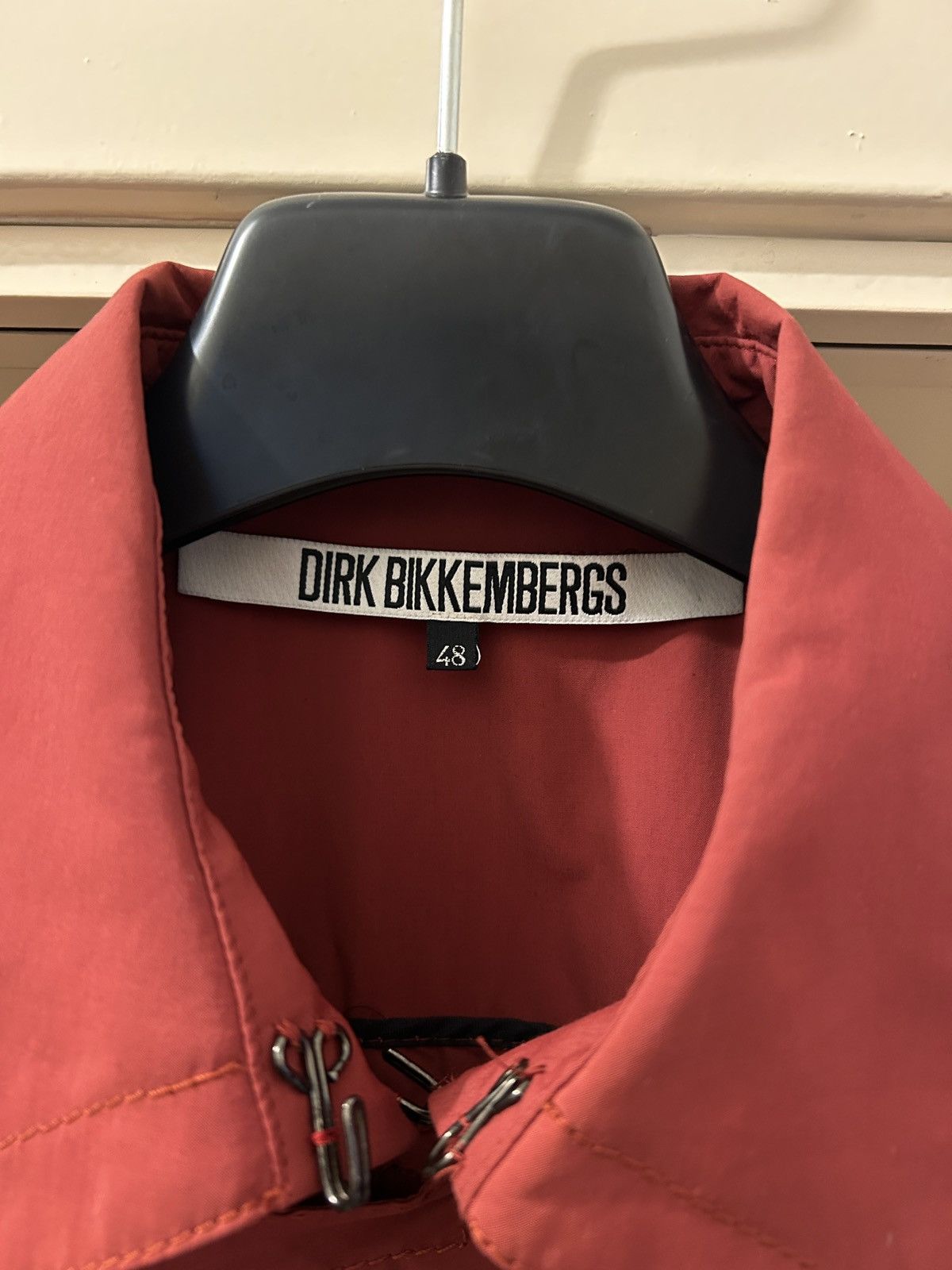 Dirk Bikkembergs S/S 1999 archive red nylon belted coat Size US M / EU 48-50 / 2 - 6 Thumbnail