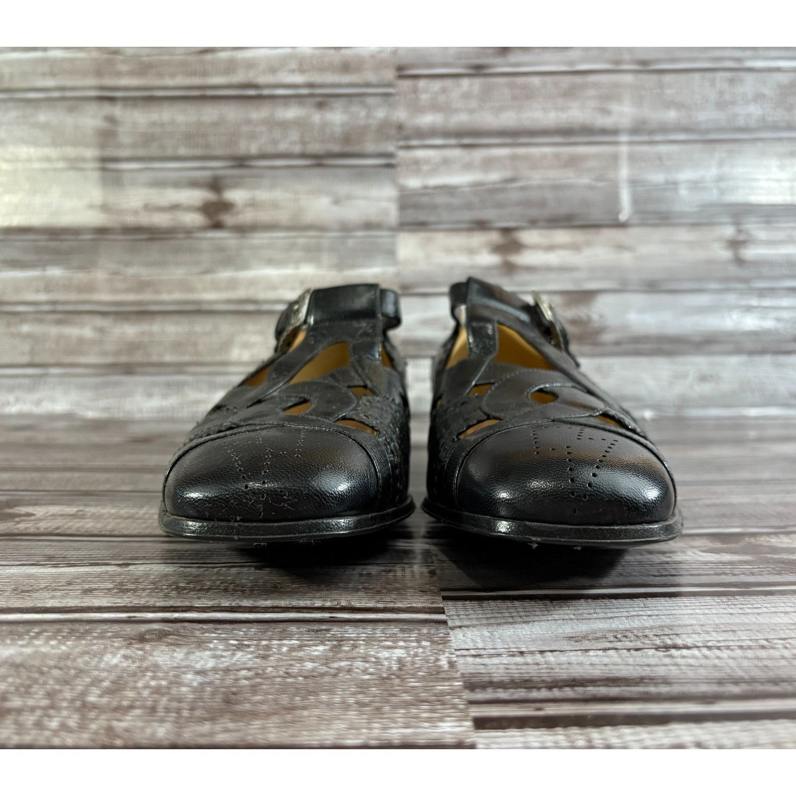 Gucci Gucci Brogue Leather Thesis Cutout Detail loafer sz 7 color Size US 7 / EU 40 - 3 Thumbnail