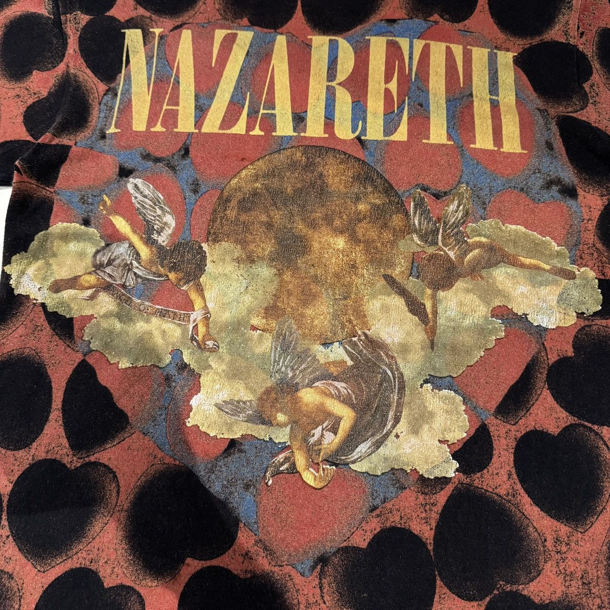 READYMADE × Saint Michael 22x29 Saint Mxxxxx Nazareth Nirvana Heart shaped box AOP tee Size US M / EU 48-50 / 2 - 3 Thumbnail