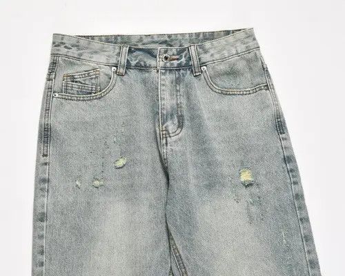 VIBE Street functional wide-leg distressed flared ripped jeans Size US 32 / EU 48 - 4 Thumbnail