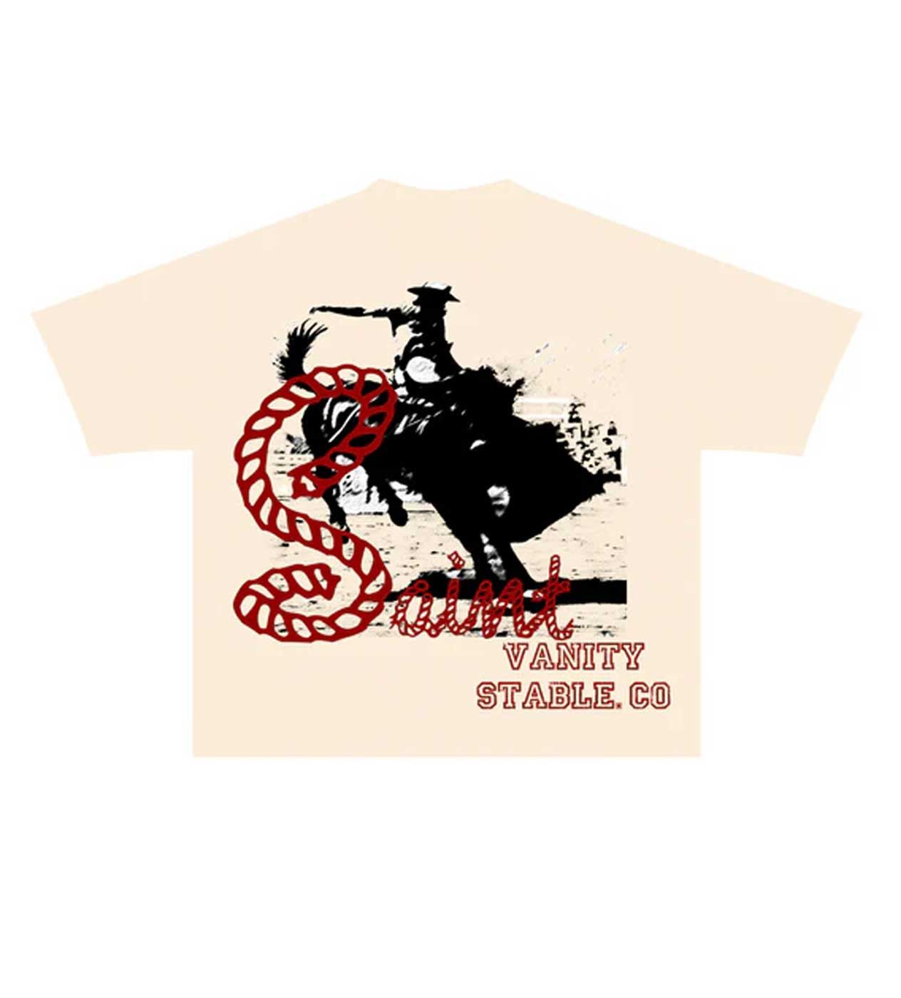 Saint Vanity Stable Tee Cream Size US XL / EU 56 / 4 - 1 Thumbnail