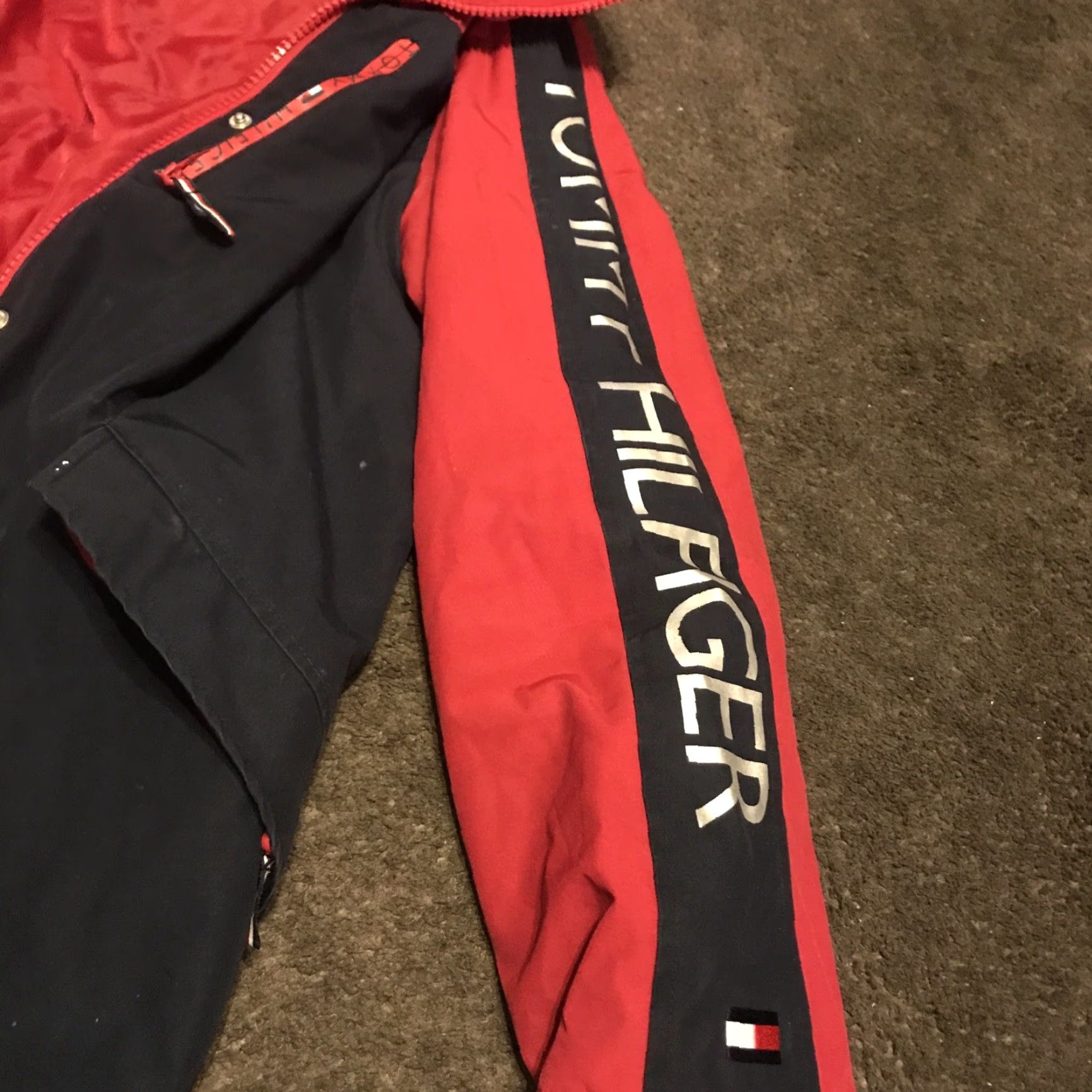 Tommy Hilfiger Tommy Hilfiger 3-in-1 Jacket Women M All Weather System Coat Navy Red Solid Zip Snap Size M / US 6-8 / IT 42-44 - 3 Thumbnail