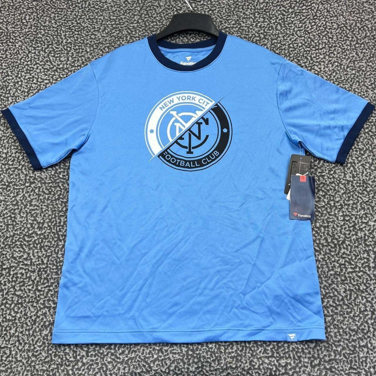 Other New York City FC Shirt Men Blue Short Sleeve Crew Neck New L Size US L / EU 52-54 / 3 - 1 Thumbnail