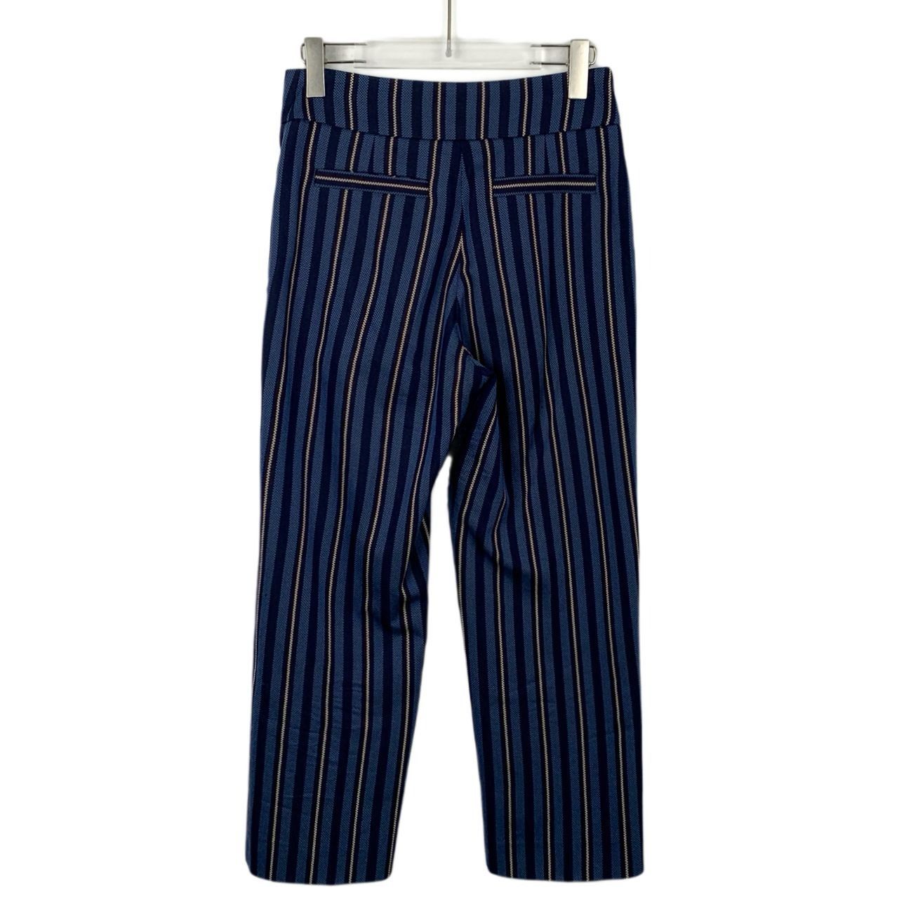 Burberry Burberry Womens Striped Pants Blue & White Polyester Wool Bl Size US 38 / EU 54 - 2 Thumbnail