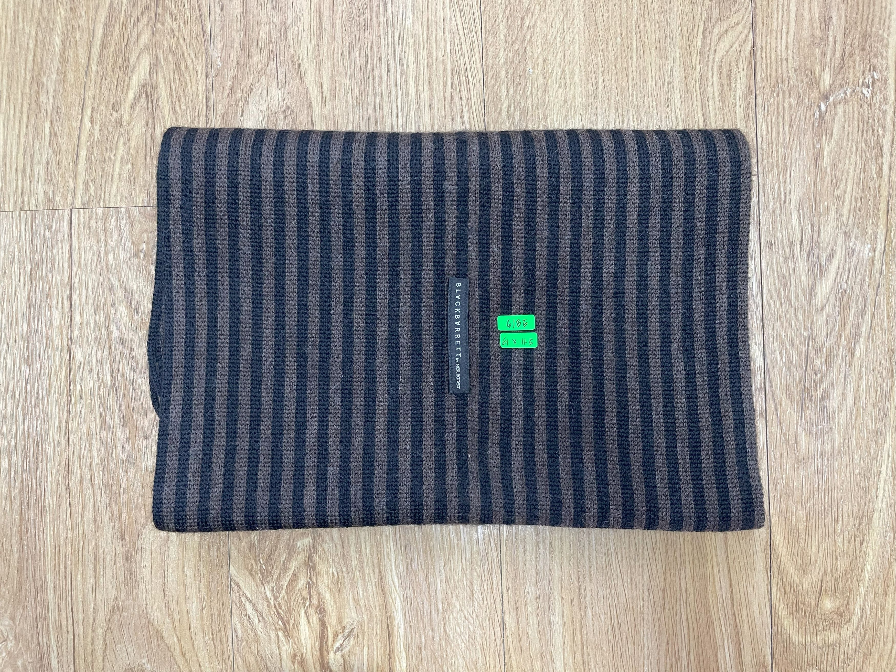 Black Barrett × Neil Barrett × Vintage Black Barrett by Neil Barrett Scarf / Muffler - 6135 Size ONE SIZE - 6 Thumbnail