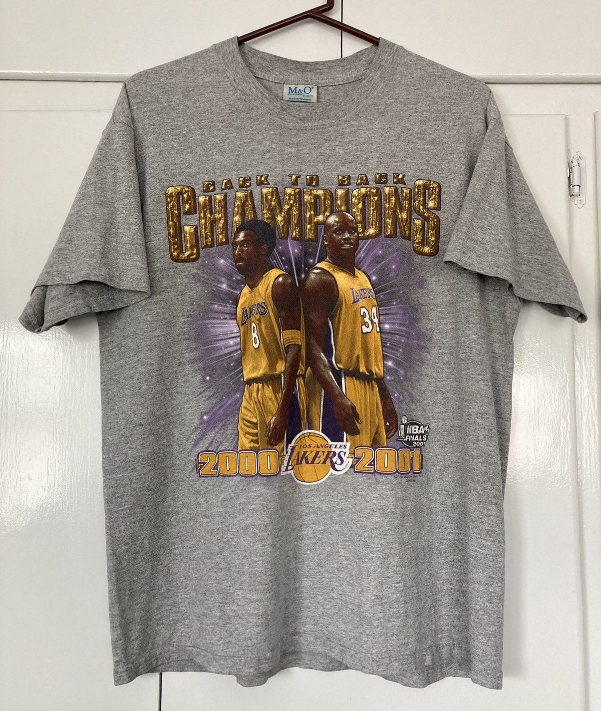 NBA LOS ANGELES LAKERS 2000 2001 NBA FINALS B2B CHAMPIONS SHIRT Size US L / EU 52-54 / 3 - 1 Thumbnail