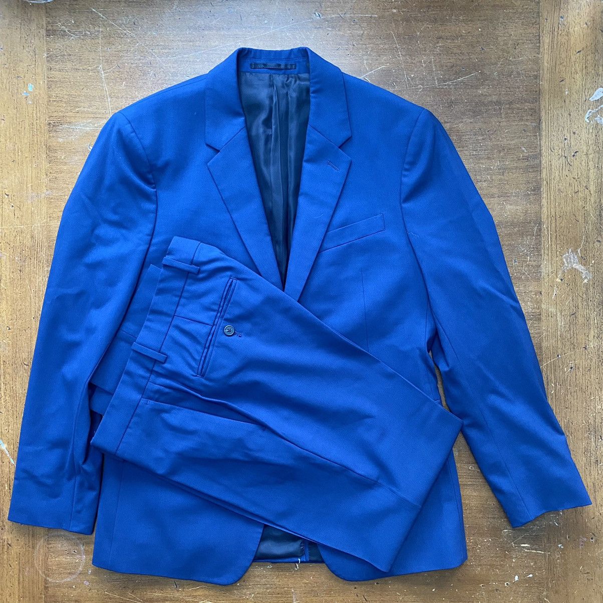 image of Theory Slim Navy Suit, Men's (Size 38S)