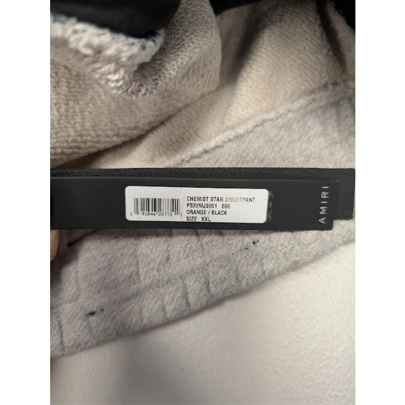 Amiri o1rshd1 Chemist Star Sweatpants in Orange / Black Size US 38 / EU 54 - 17 Thumbnail