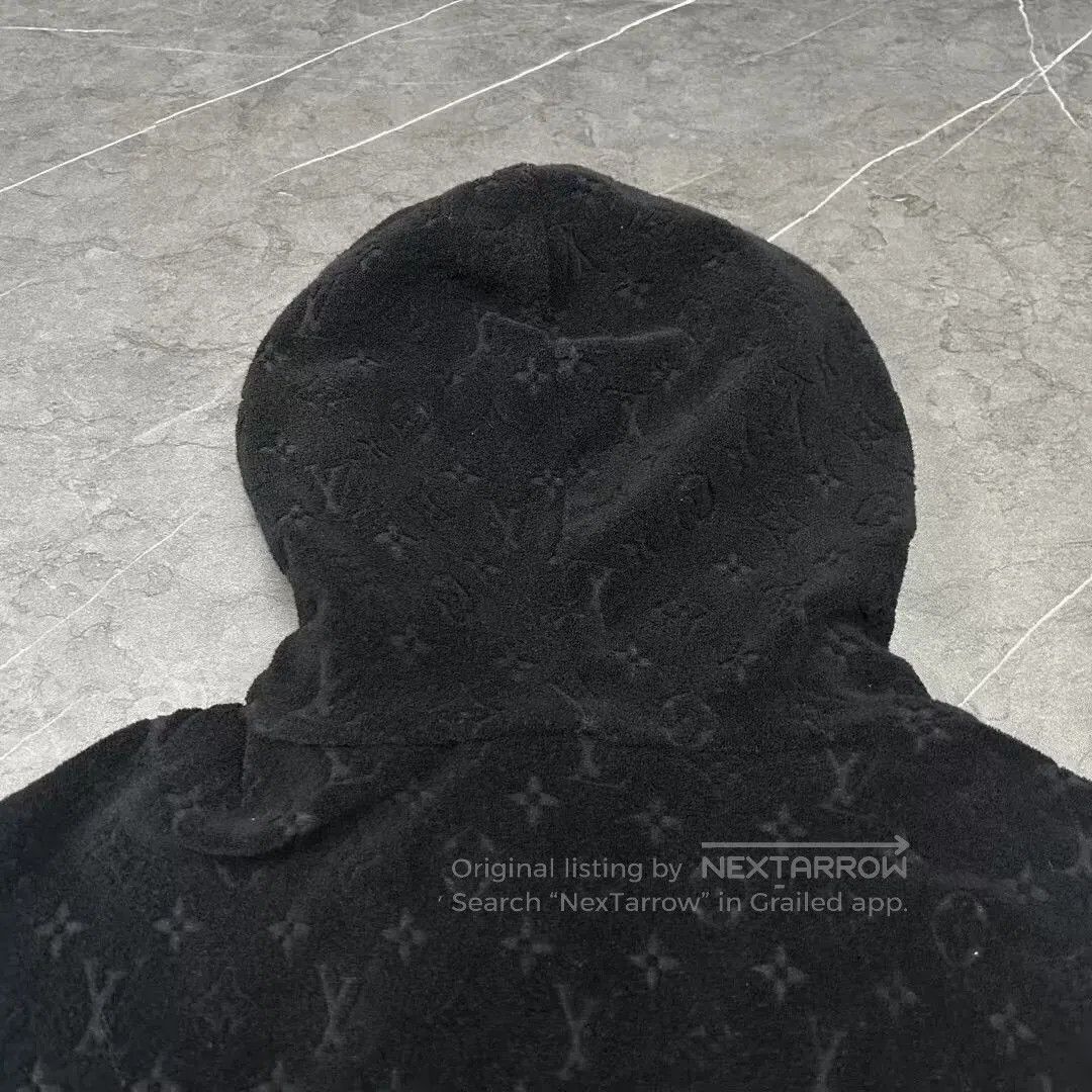 Louis Vuitton louis vuitton black hooded zip-up jacket. Size US XL / EU 56 / 4 - 4 Thumbnail