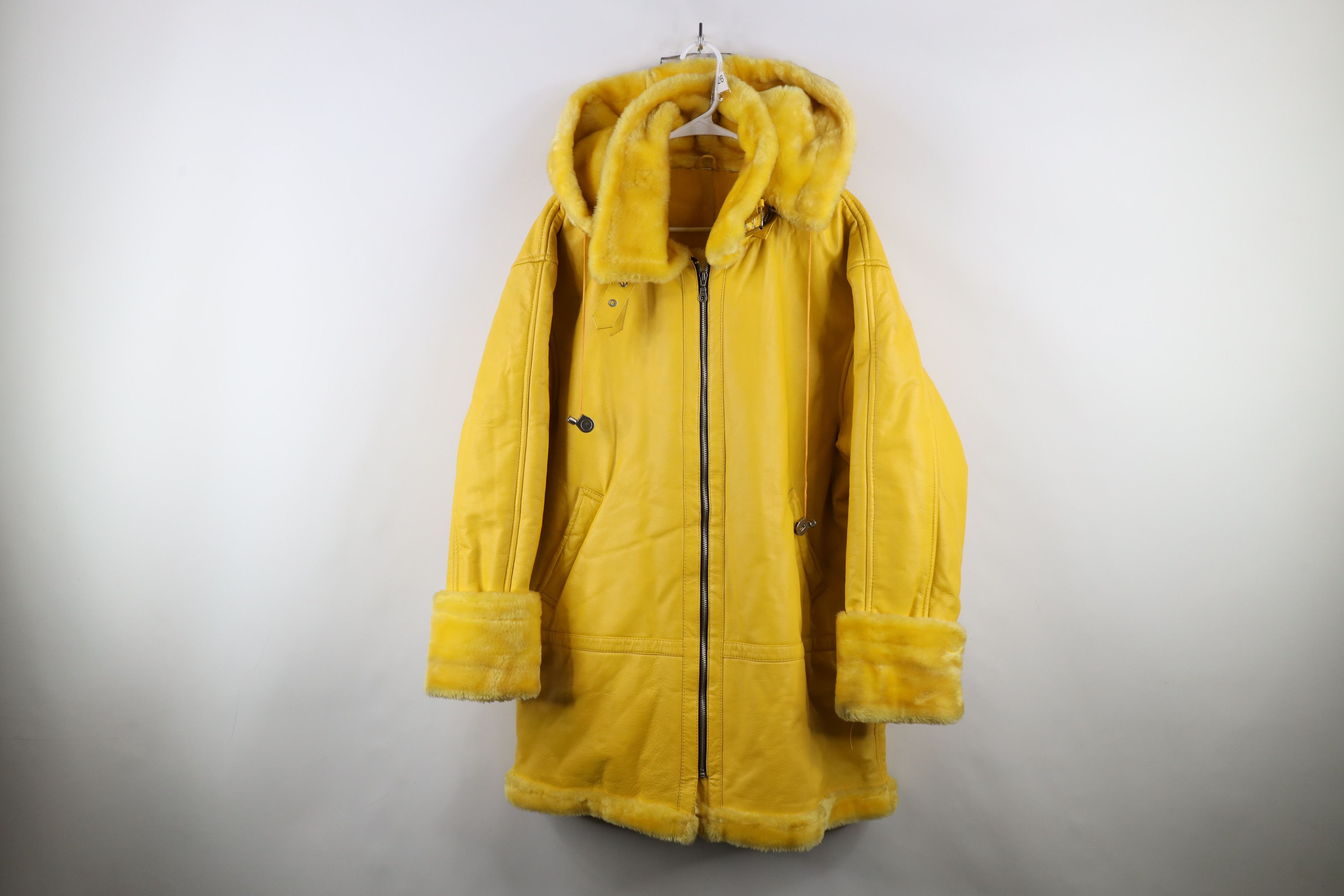 Vintage Vintage 90s Streetwear Lined Leather Penny Lane Jacket Size XL / US 12-14 / IT 48-50 - 1 Thumbnail