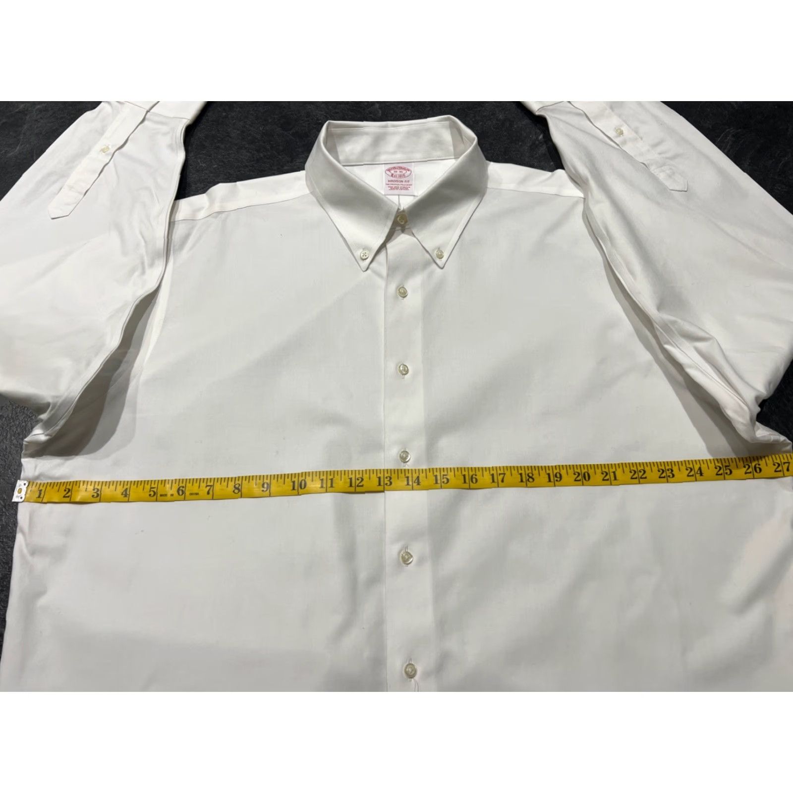 Brooks Brothers **Brooks Brothers White Supima Cotton Men's Long Sleeve Dress Shirt** User: **White Brooks Brothers Supima Cotton Men's Long Sleeve Dress Shirt** Size 48R - 7 Thumbnail