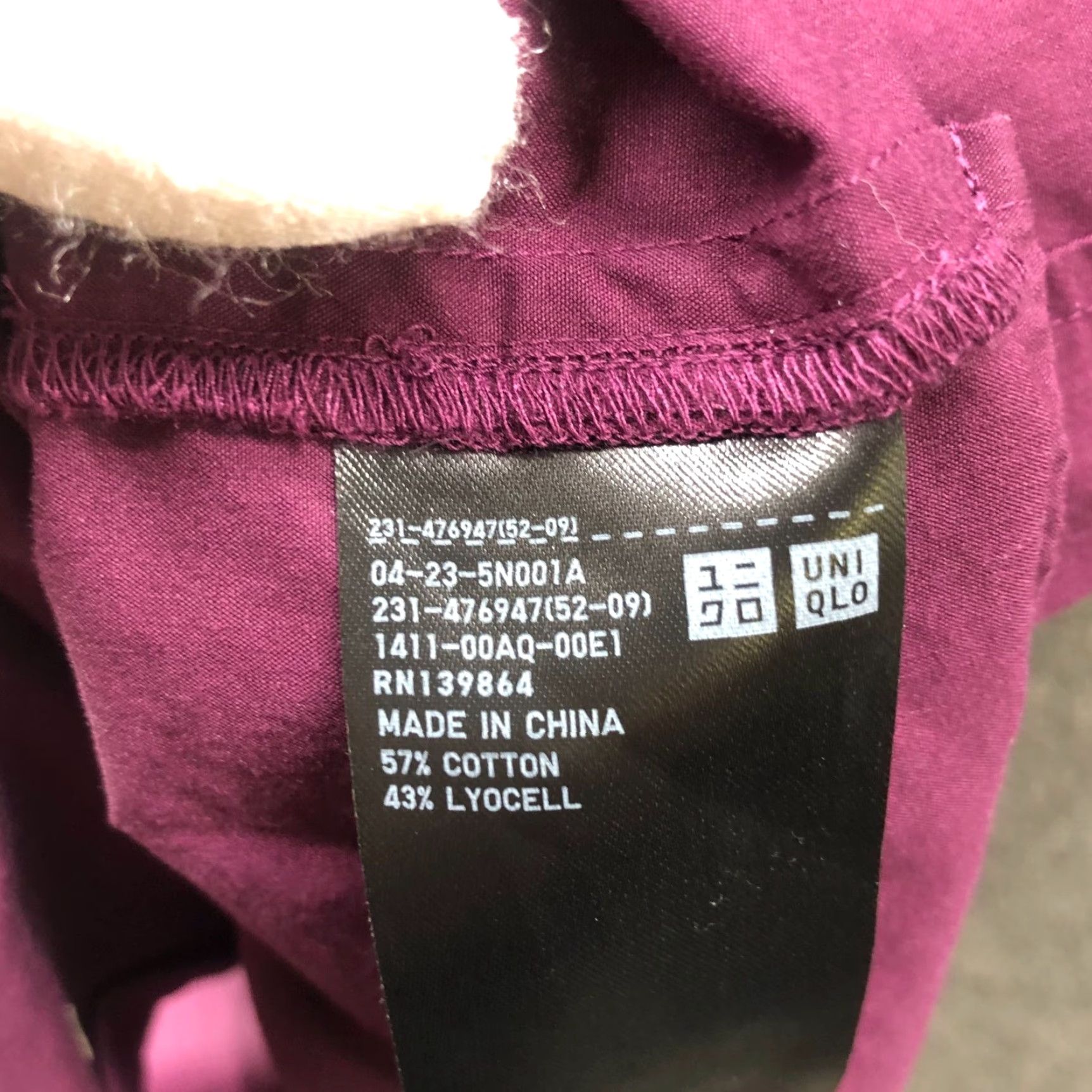 Uniqlo Uniqlo Button-Up Long Shirt Womens M Sleeveless Purple Oversized Relaxed Cotton Lyocell Subtle Button Up Casual Spring Summer Fall Winter Womens M Size M / US 6-8 / IT 42-44 - 6 Thumbnail